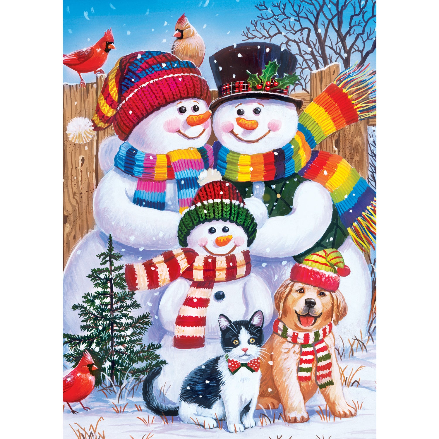 Holiday Glitter Christmas- Family Portrait 500 Piece Puzzle
