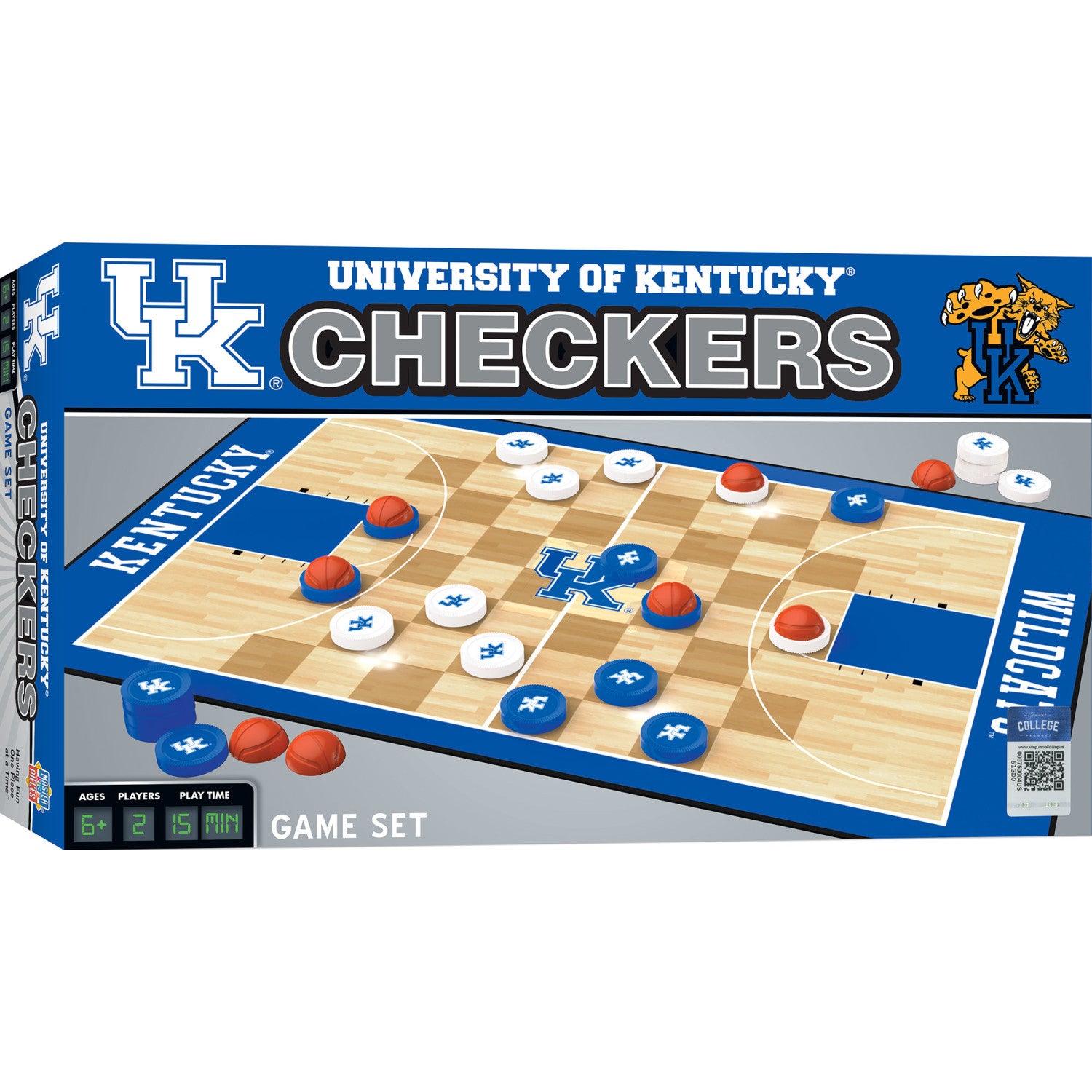 Kentucky Wildcats Checkers Board Game