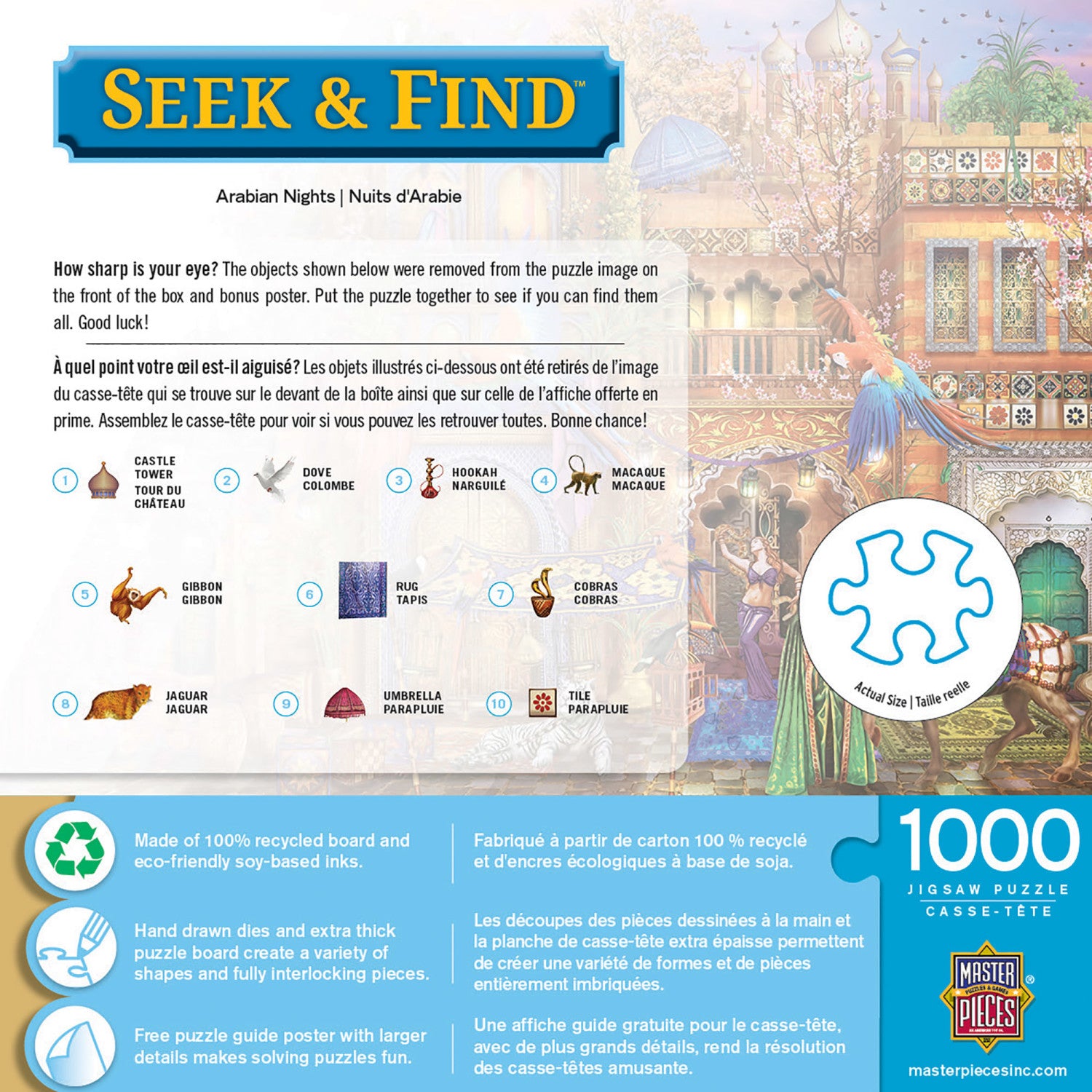 Seek & Find - Arabian Nights 1000 Piece Puzzle