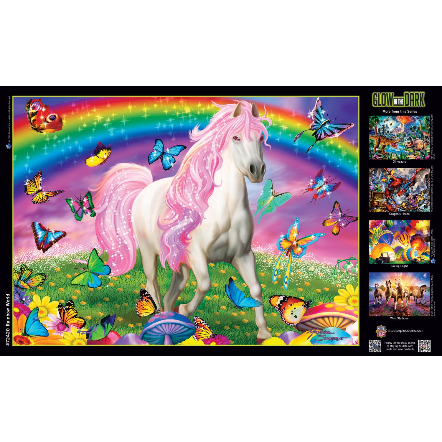 Glow in the Dark - Rainbow World 1000 Piece Jigsaw Puzzle