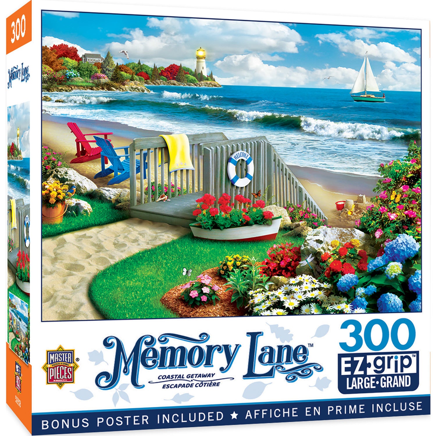 Memory Lane - Coastal Getaway 300 Piece EZ Grip Jigsaw Puzzle