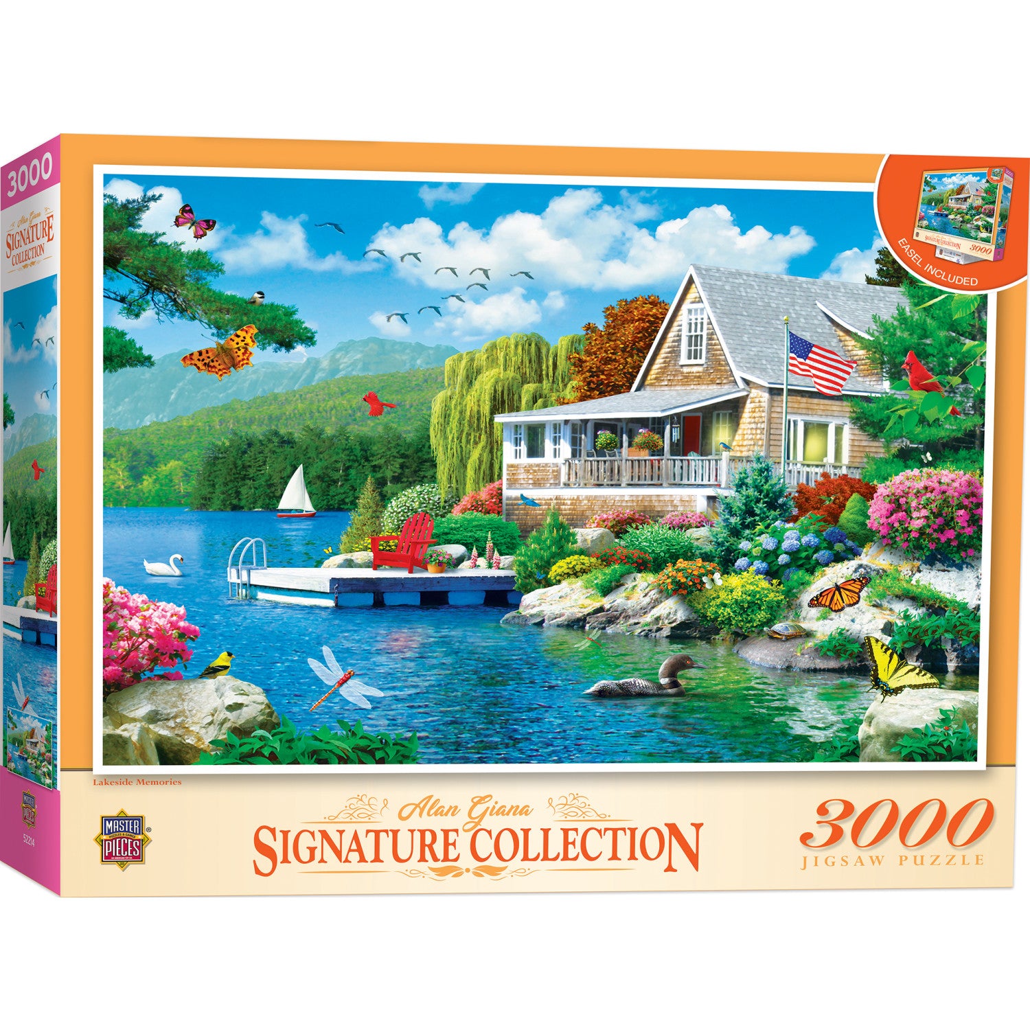 Signature - Lakeside Memories 3000 Piece Puzzle By Alan Giana