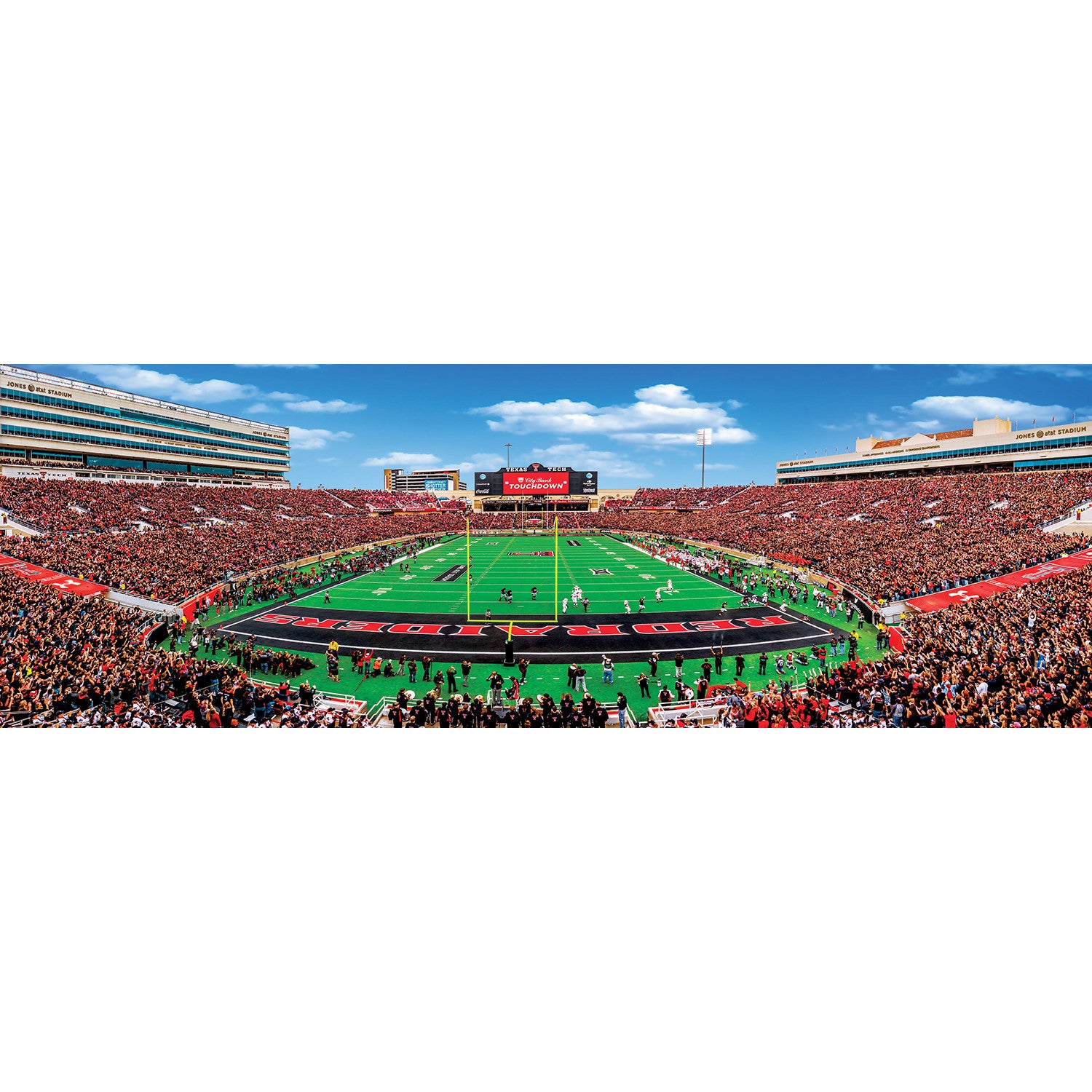 Texas Tech Red Raiders NCAA 1000pc Panoramic Puzzle - End Zone