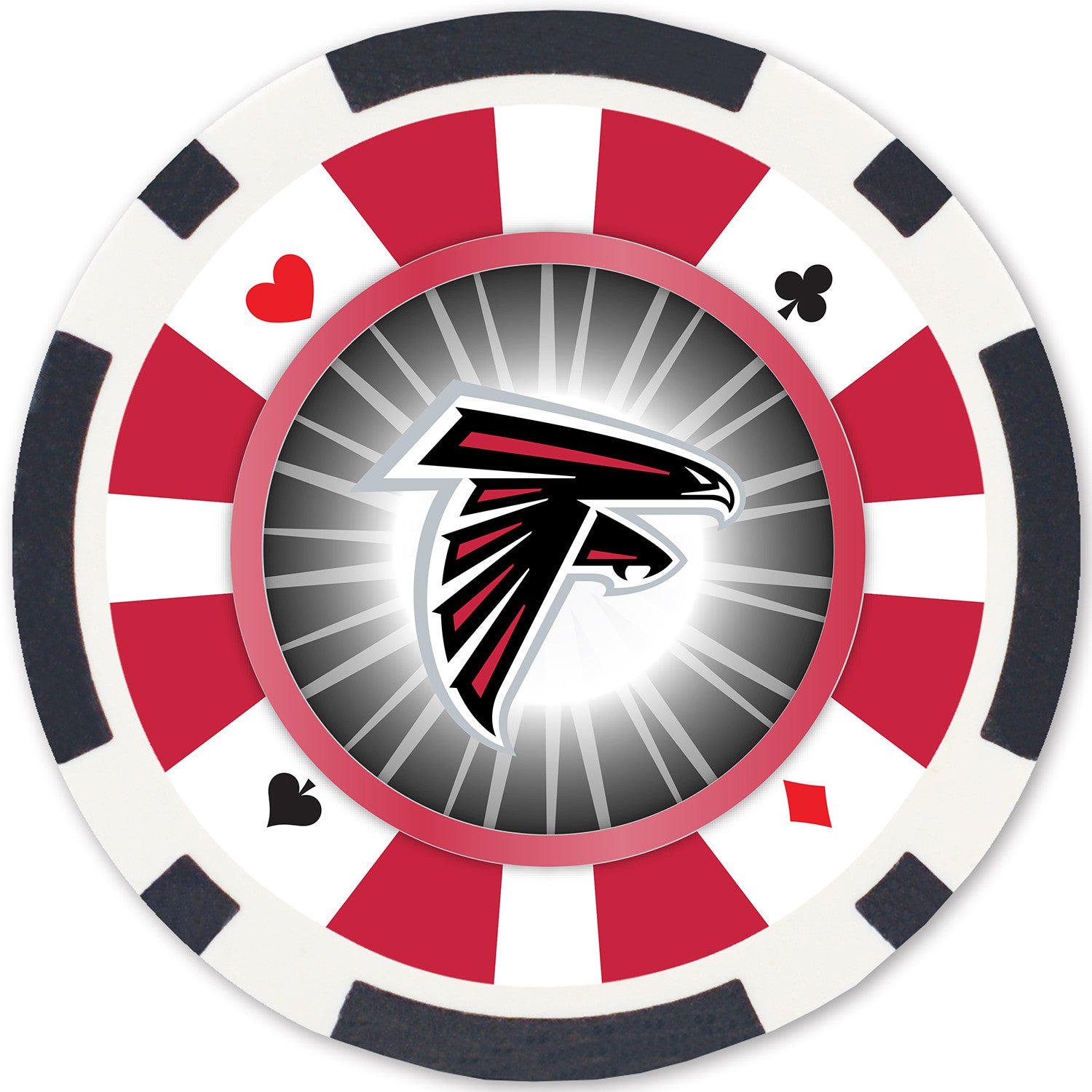 Atlanta Falcons 100 Piece Poker Chips
