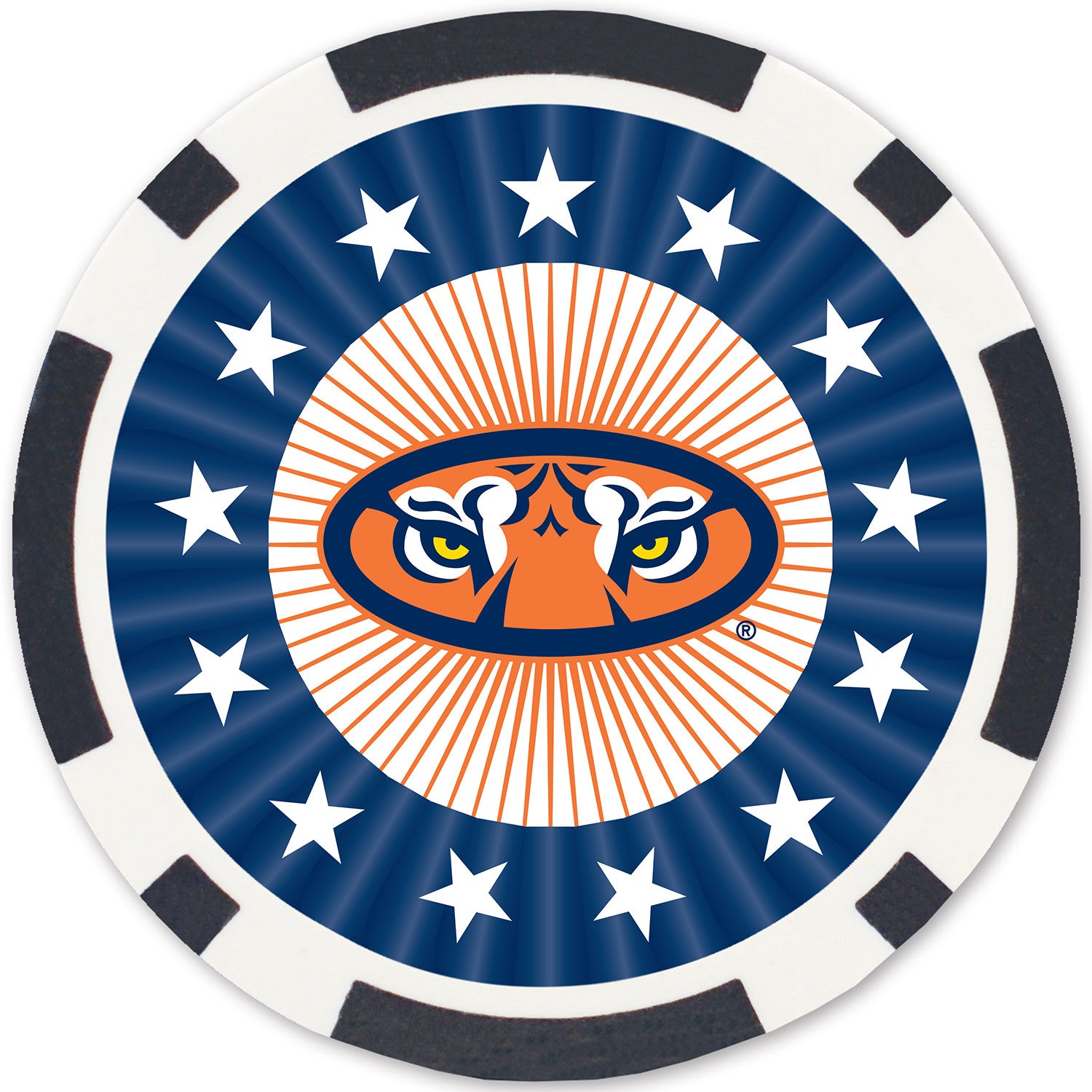 Auburn Tigers 100 Piece Poker Chips