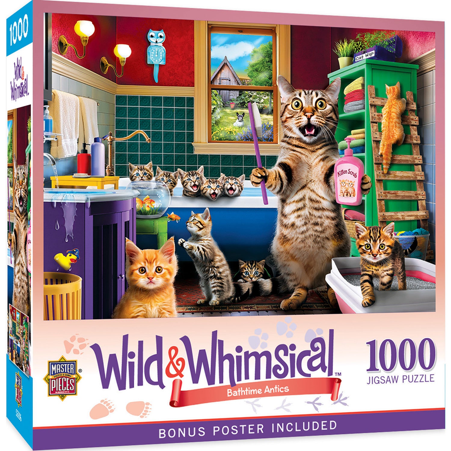 Wild & Whimsical - Bathtime Antics 1000 Piece Jigsaw Puzzle