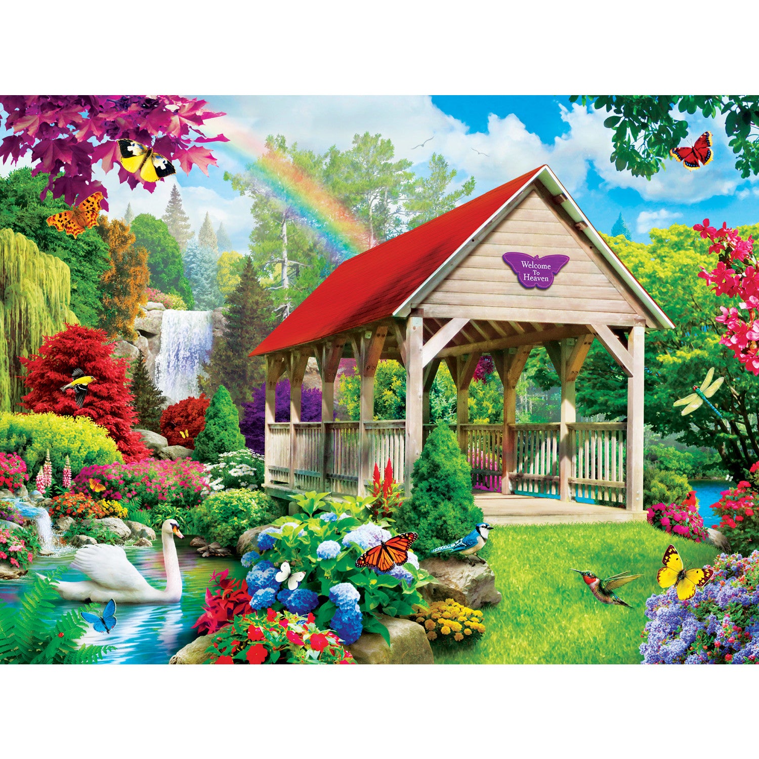 Memory Lane - Welcome to Heaven 300 Piece Puzzle By Alan Giana