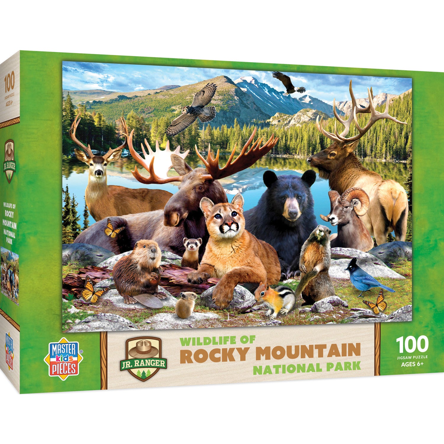 Wildlife of Rocky Mountain National Park - 100 Piece Puzzle