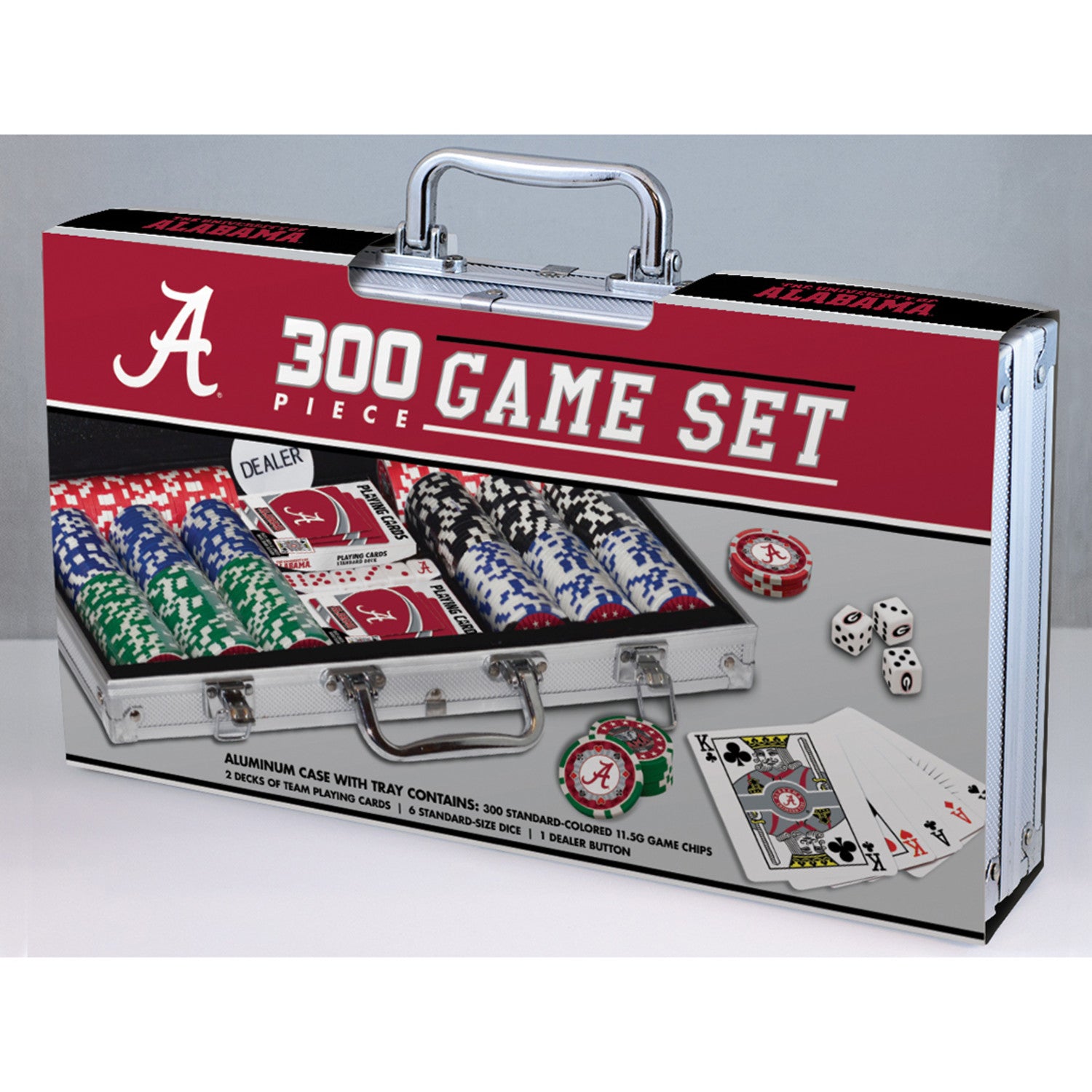Alabama Crimson Tide 300 Piece Poker Set
