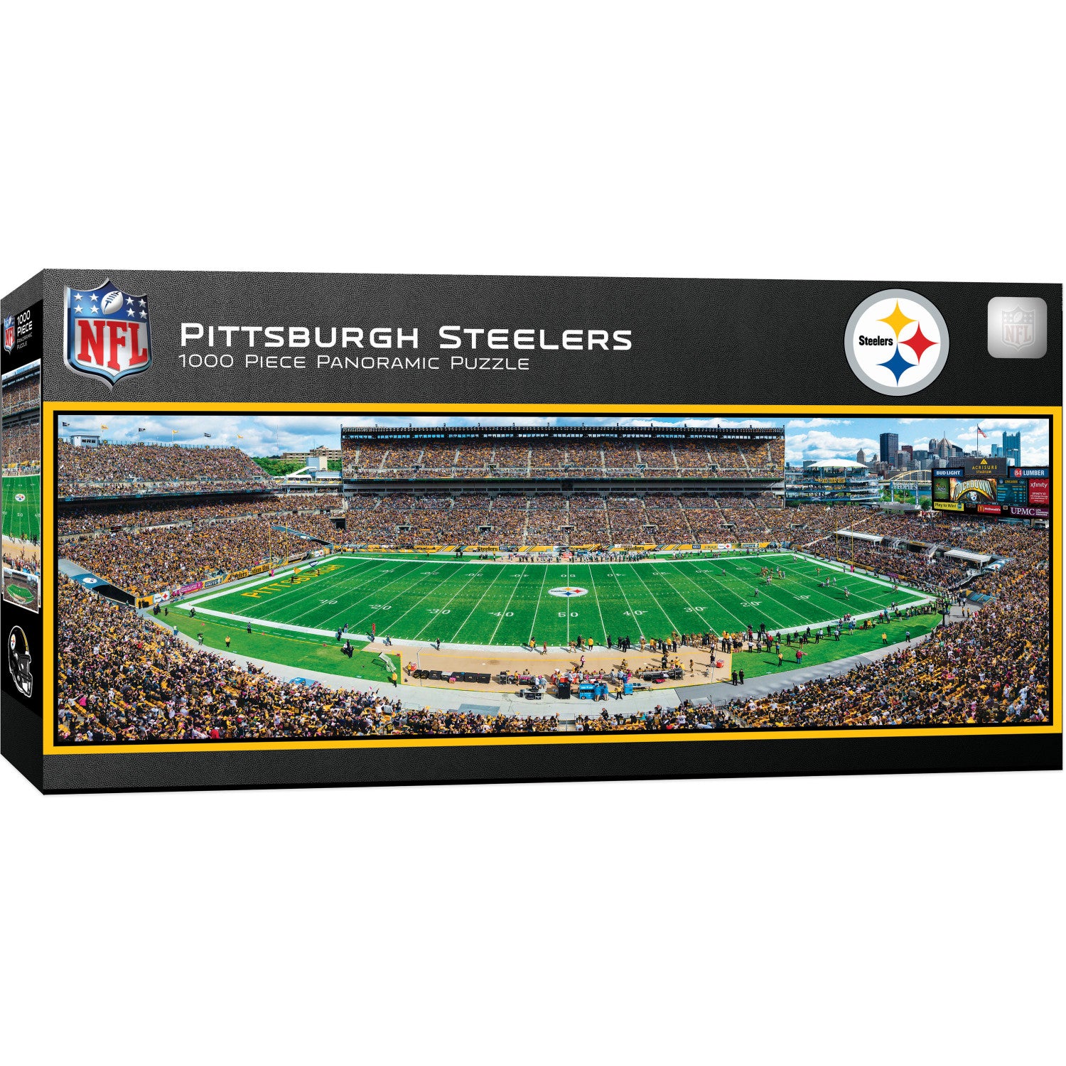 Pittsburgh Steelers - 1000 Piece Panoramic Puzzle - Center View