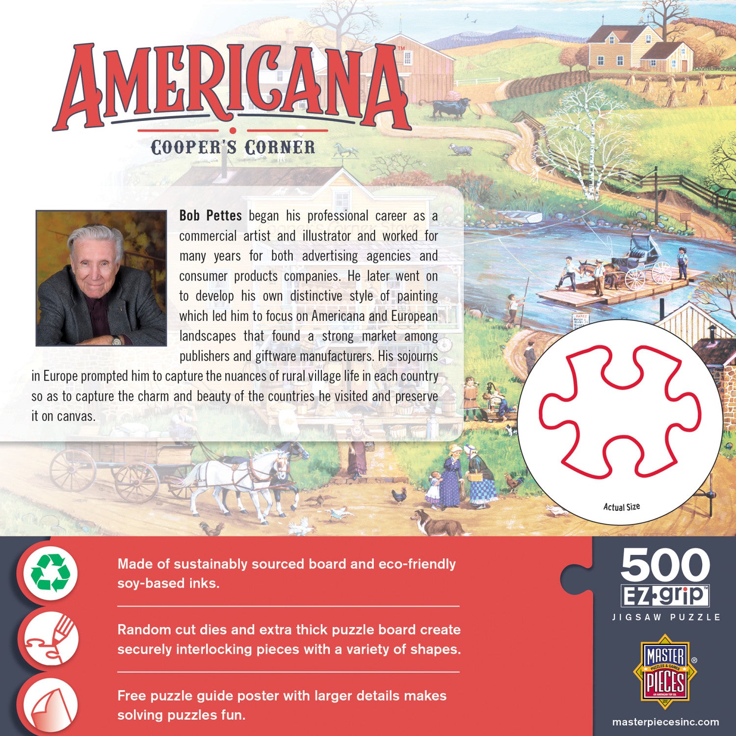 Americana - Cooper's Corner 500 Piece EZ Grip Jigsaw Puzzle