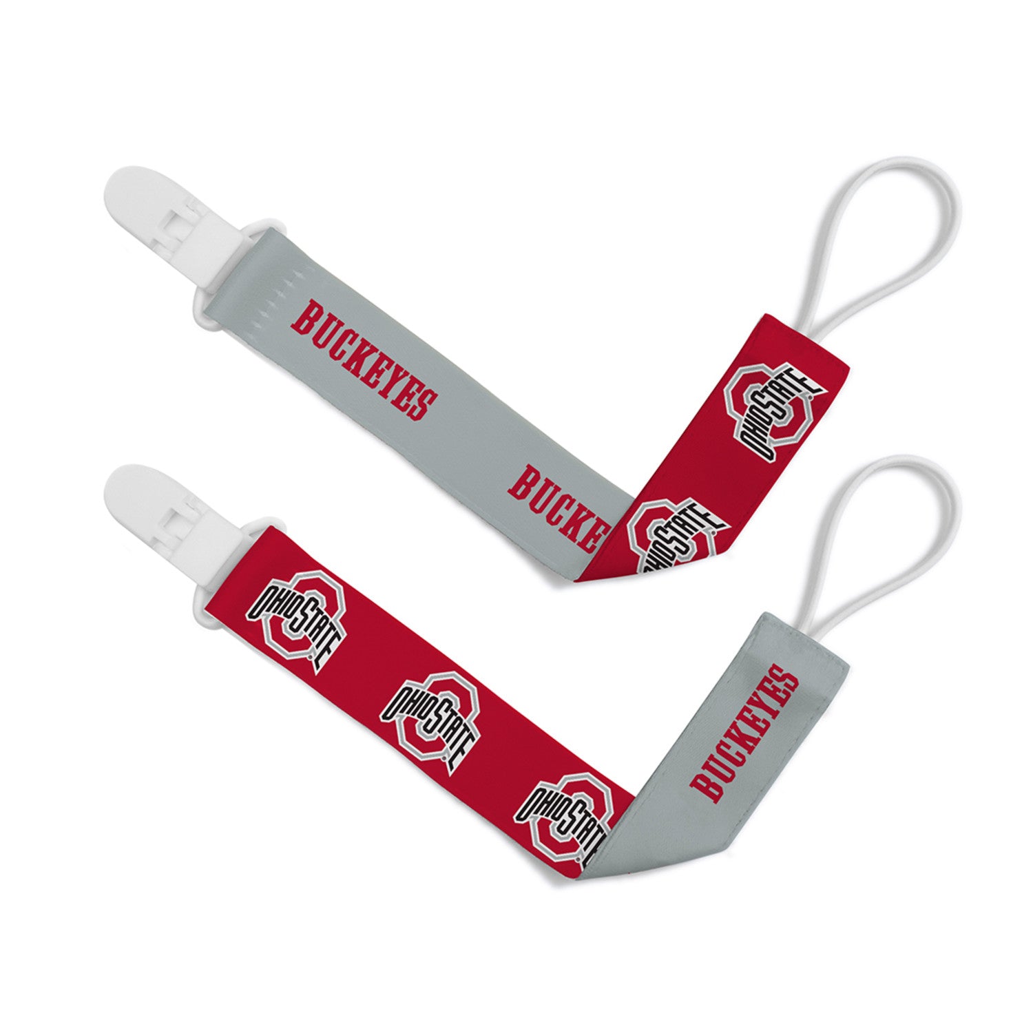 Ohio State Buckeyes - Pacifier Clip 2-Pack