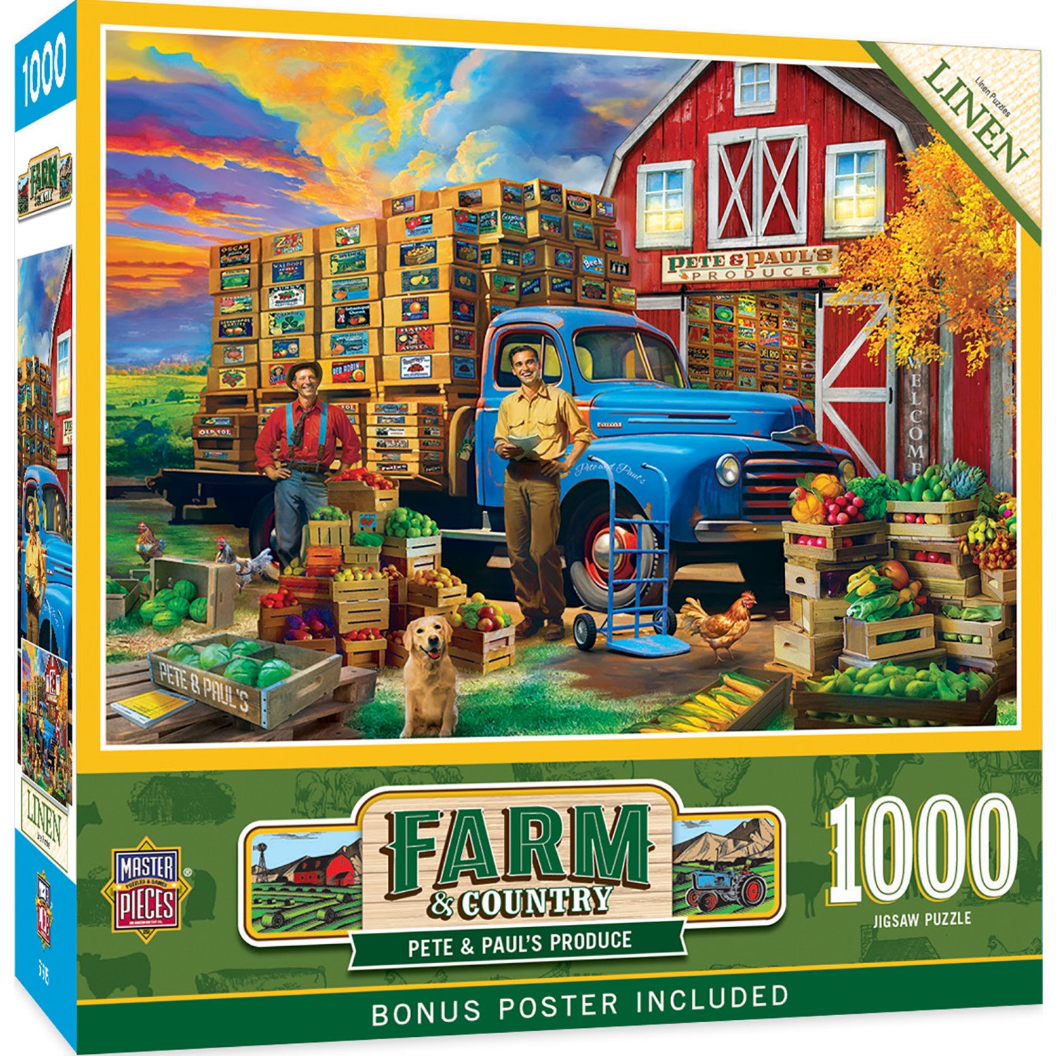 Farm & Country - Pete & Paul's Produce 1000 Piece Jigsaw Puzzle