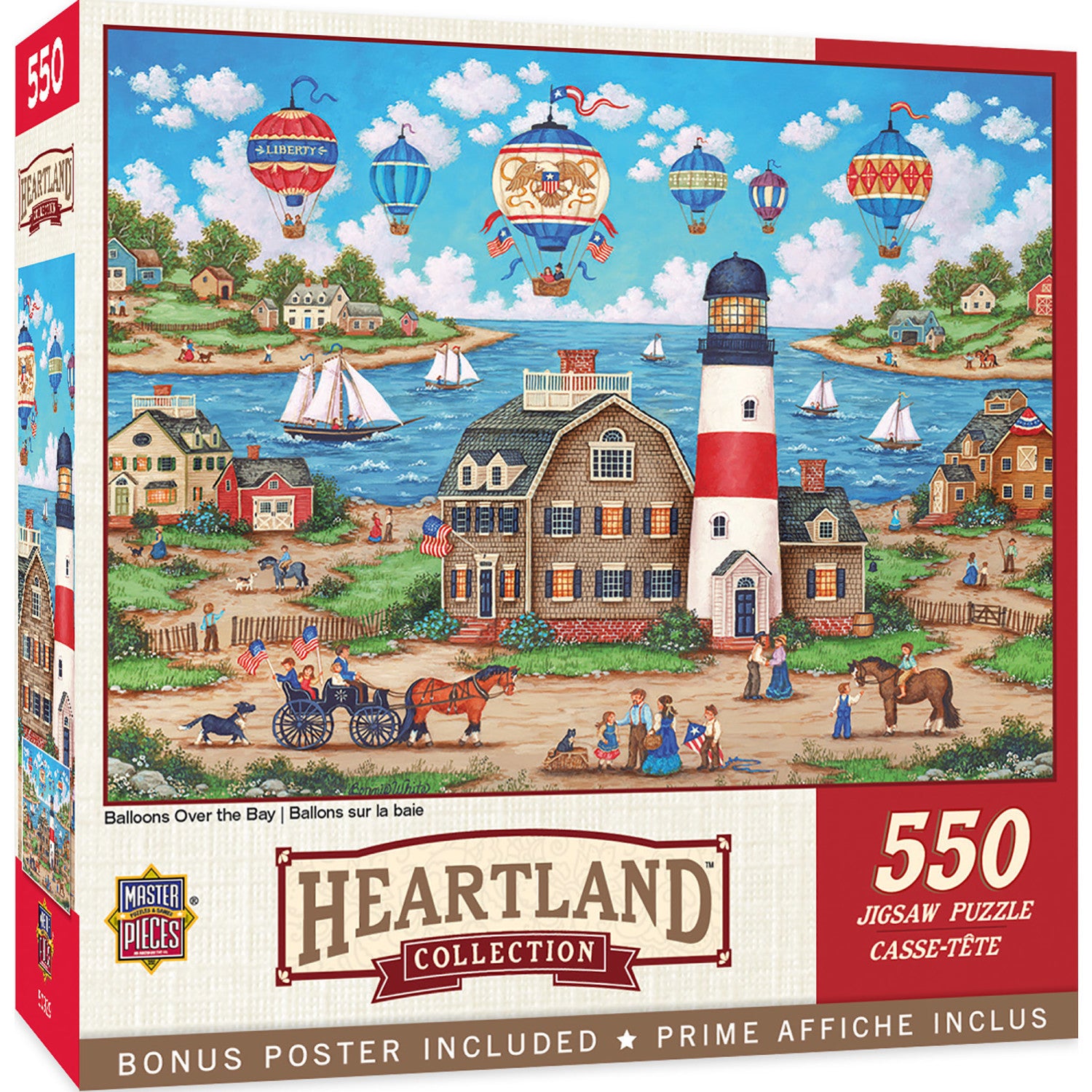 Heartland - Balloons Over the Bay 550 Piece Jigsaw Puzzle