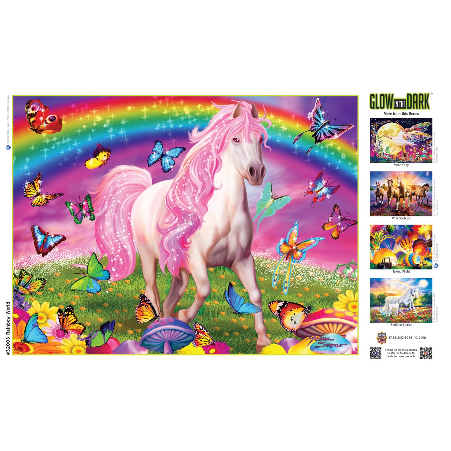 Glow in the Dark - Rainbow World 300 Piece EZ Grip Jigsaw Puzzle