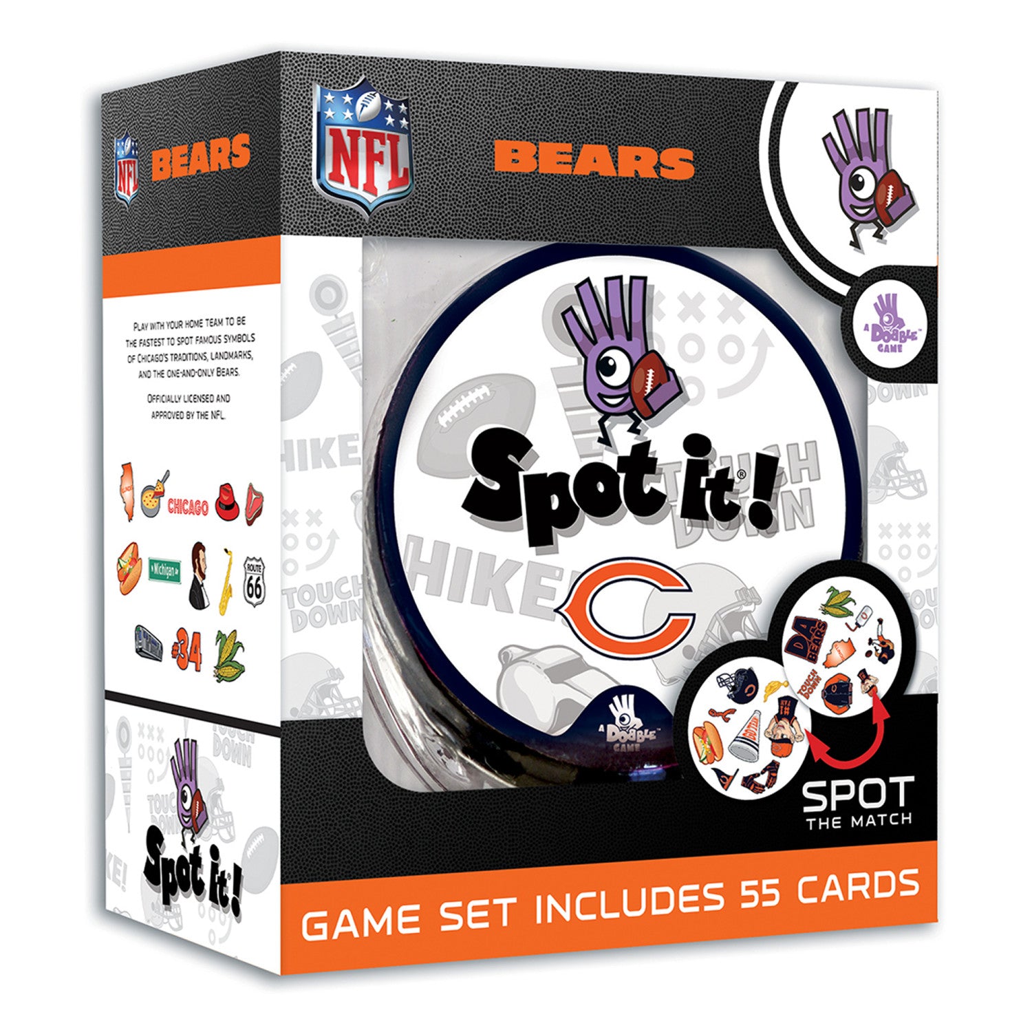 Chicago Bears Spot It! Card Game