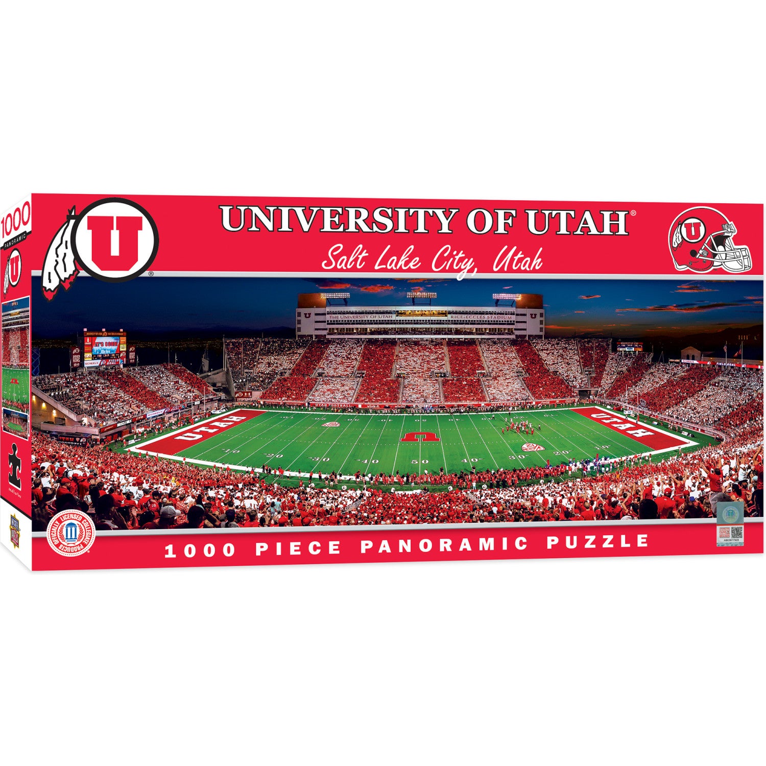 Utah Utes - 1000 Piece Panoramic Jigsaw Puzzle
