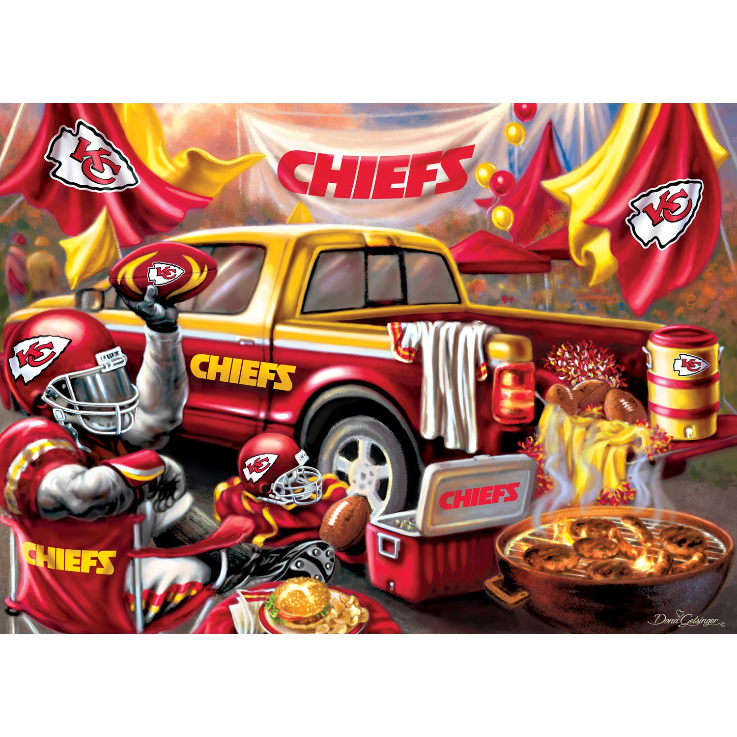 Kansas City Chiefs NFL Gameday 1000pc Puzzle
