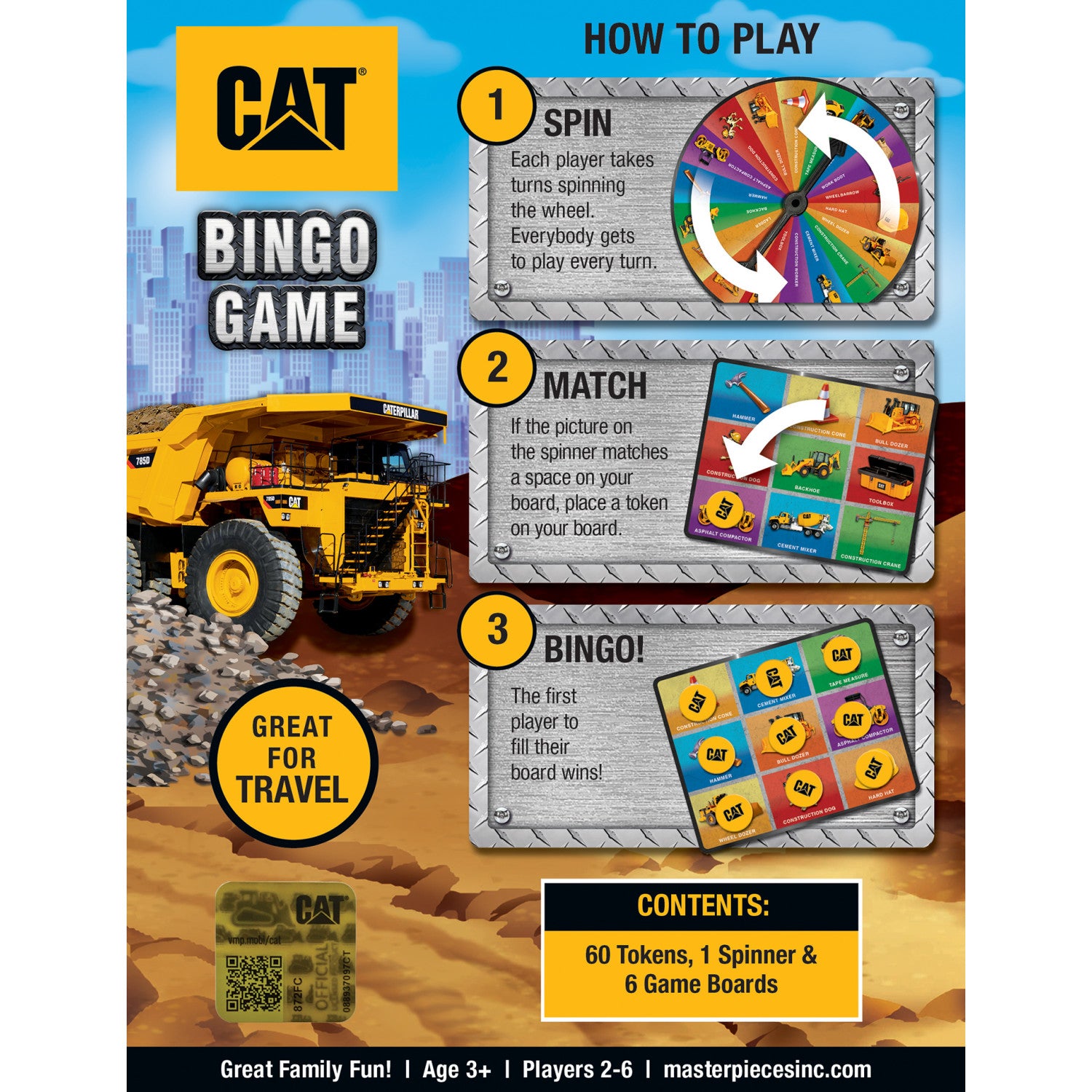 CAT - Caterpillar Bingo Game