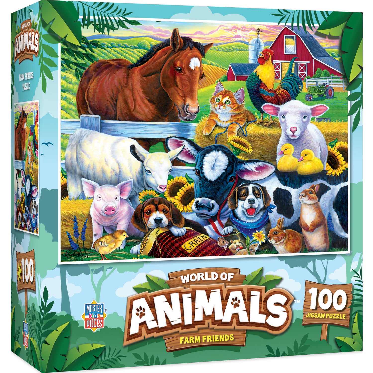 World of Animals - Farm Friends 100 Piece Puzzle