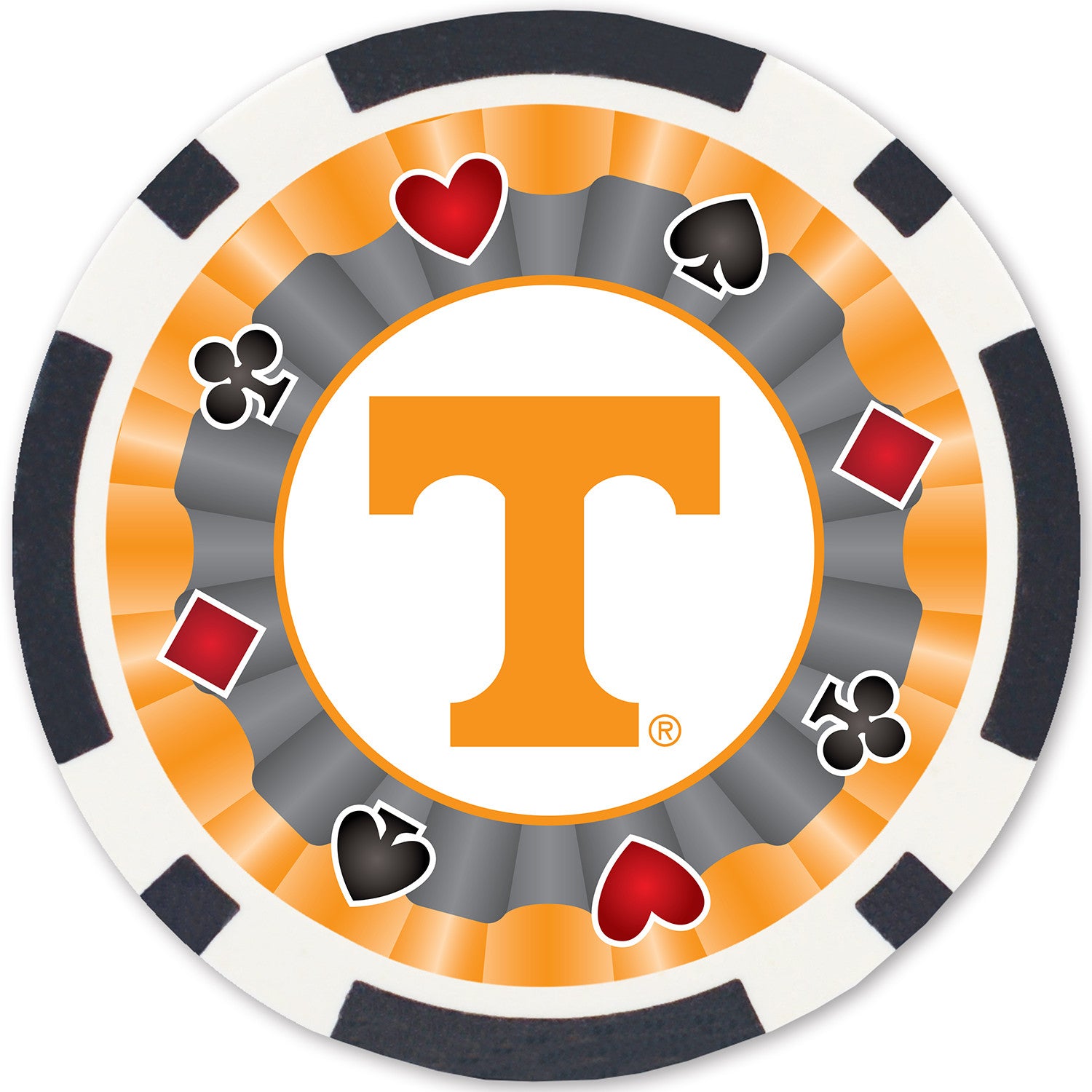 Tennessee Volunteers 100 Piece Poker Chips