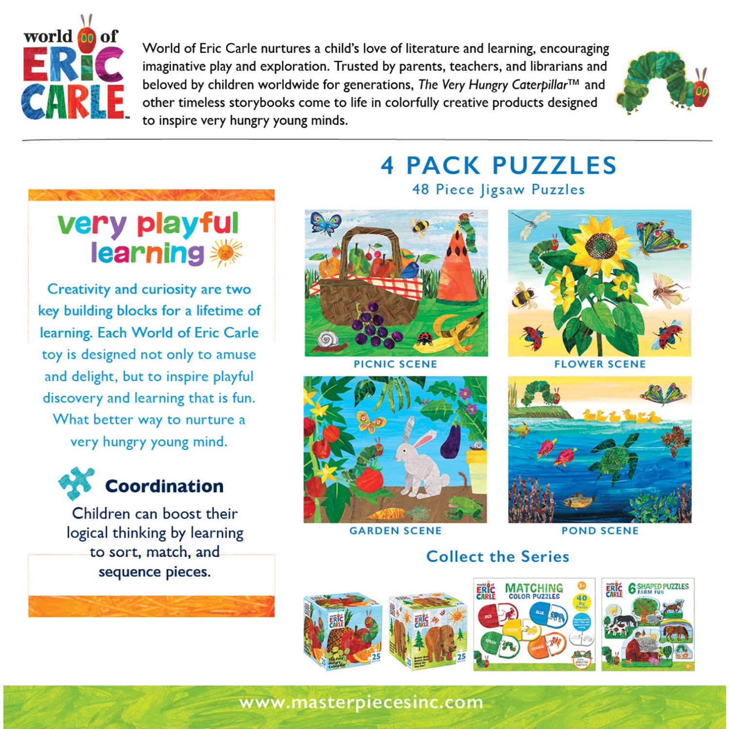 World of Eric Carle 100 Piece Jigsaw Puzzles 4-Pack