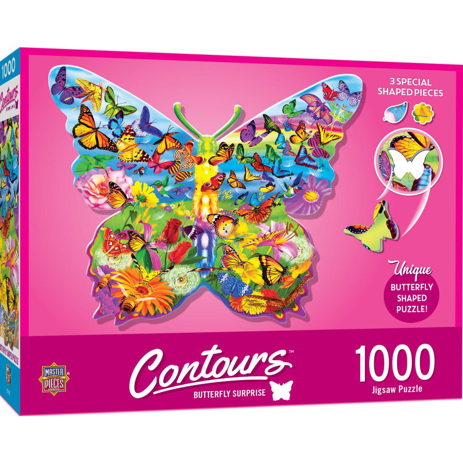 Contours - Butterfly Surprise 1000 Piece Shaped Puzzle