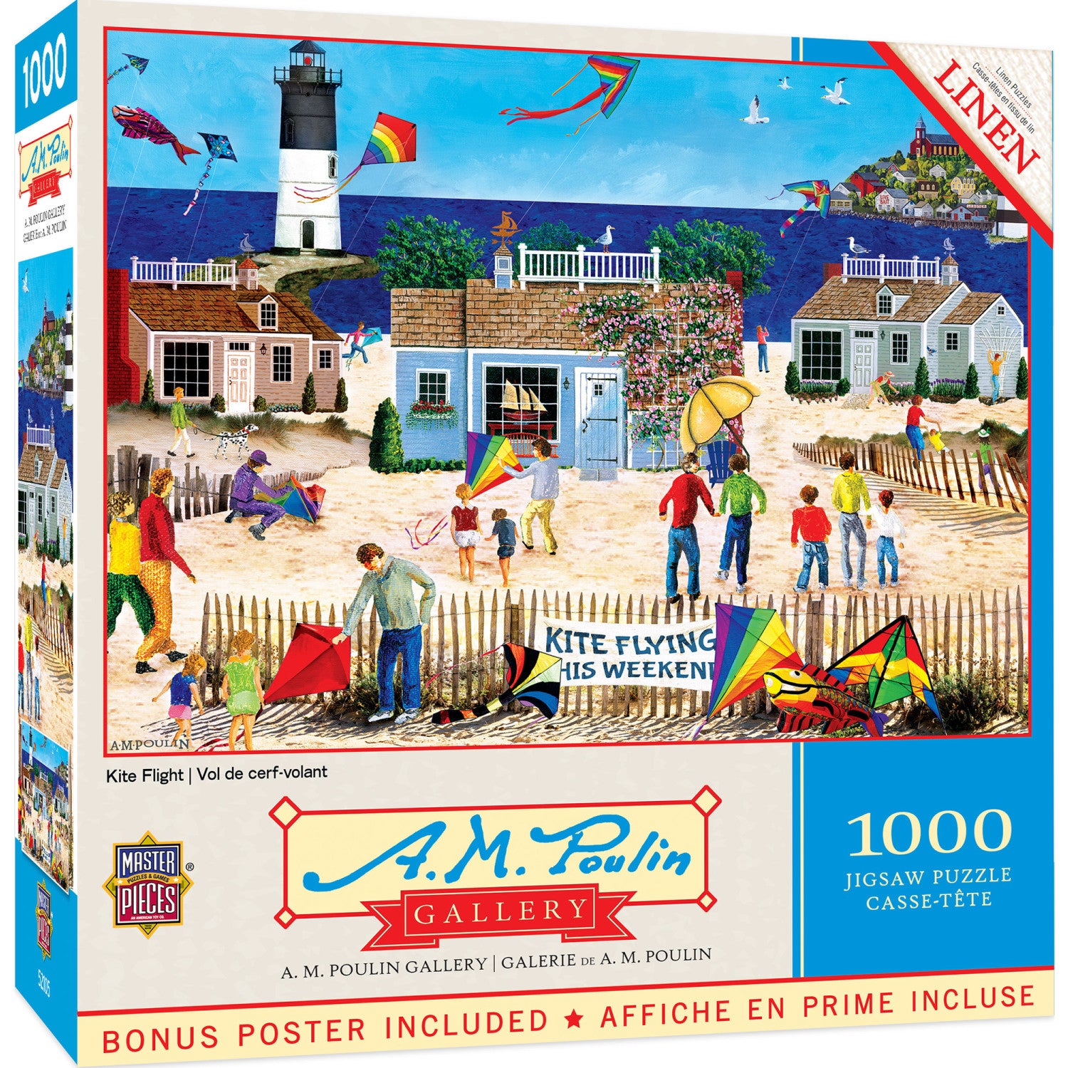 A.M. Poulin Gallery - Kite Flight 1000 Piece Jigsaw Puzzle