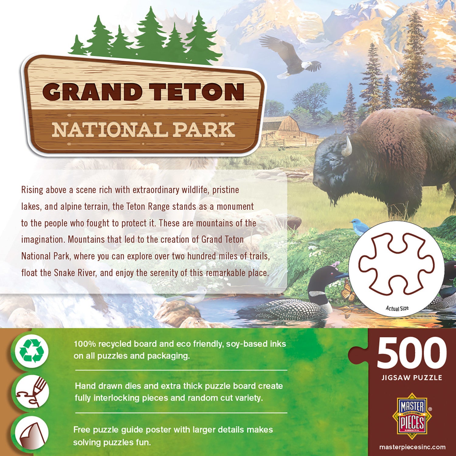 Grand Teton National Park 500 Piece Jigsaw Puzzle