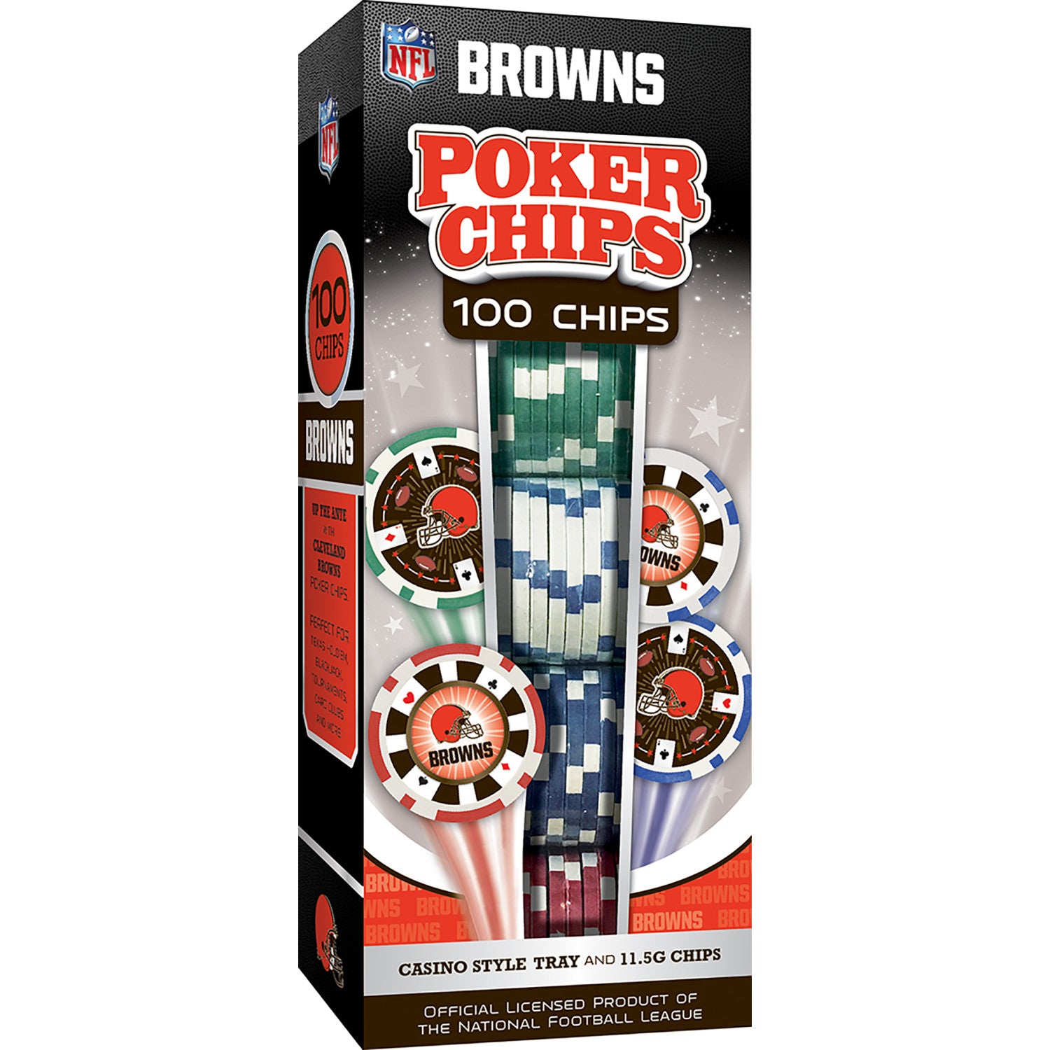Cleveland Browns 100 Piece Poker Chips