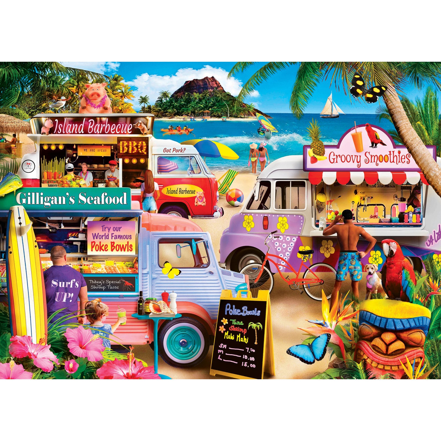 Food Truck Roundup - Surf's Up 1000 Piece Puzzle