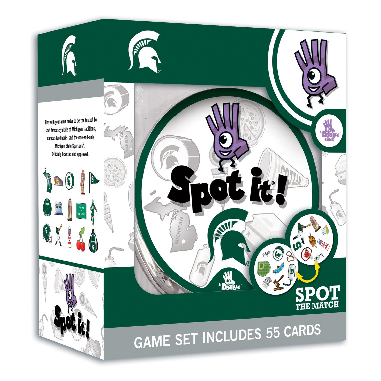 Michigan State Spartans Spot It! Card Game
