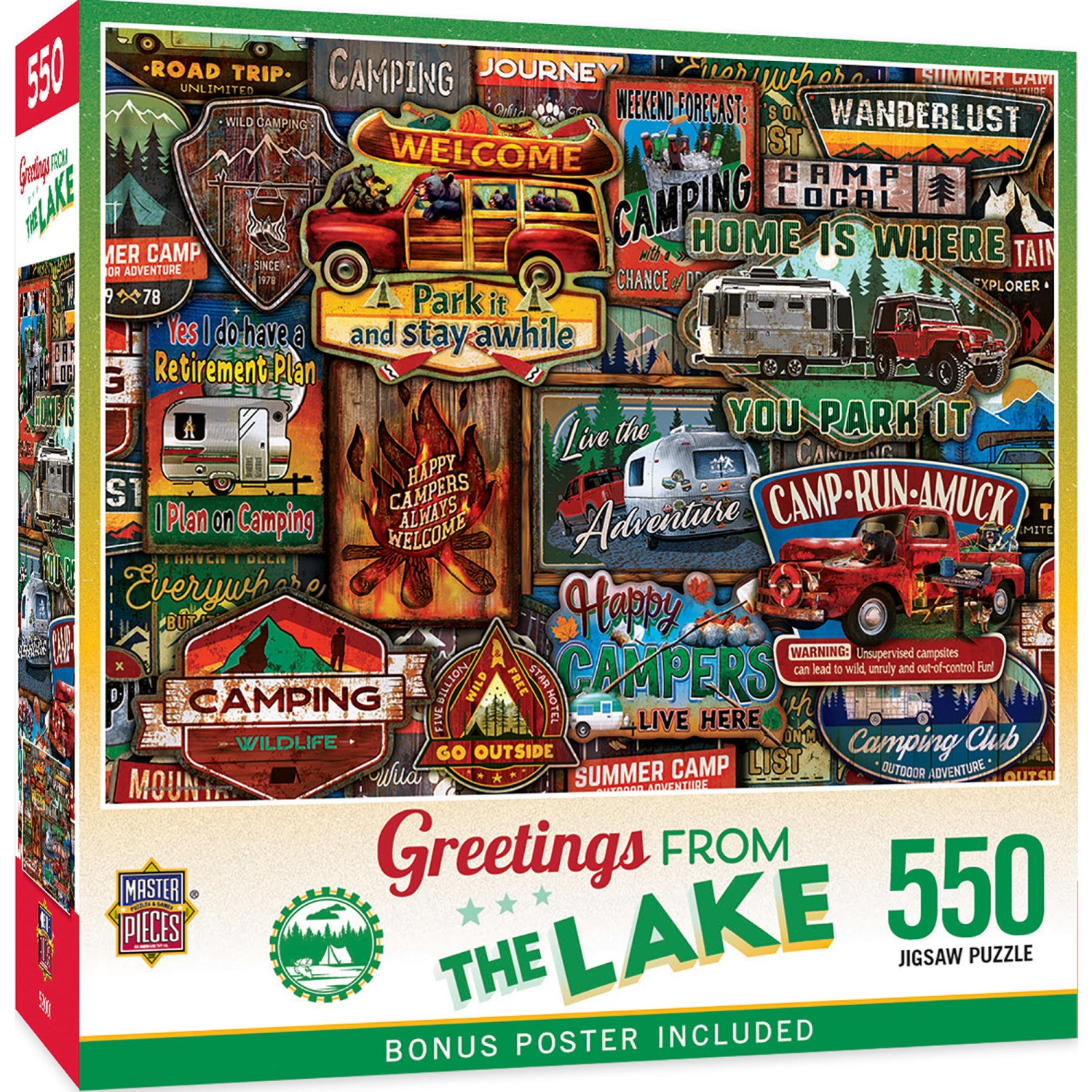 Greetings From - The Lake 550 Piece Puzzle