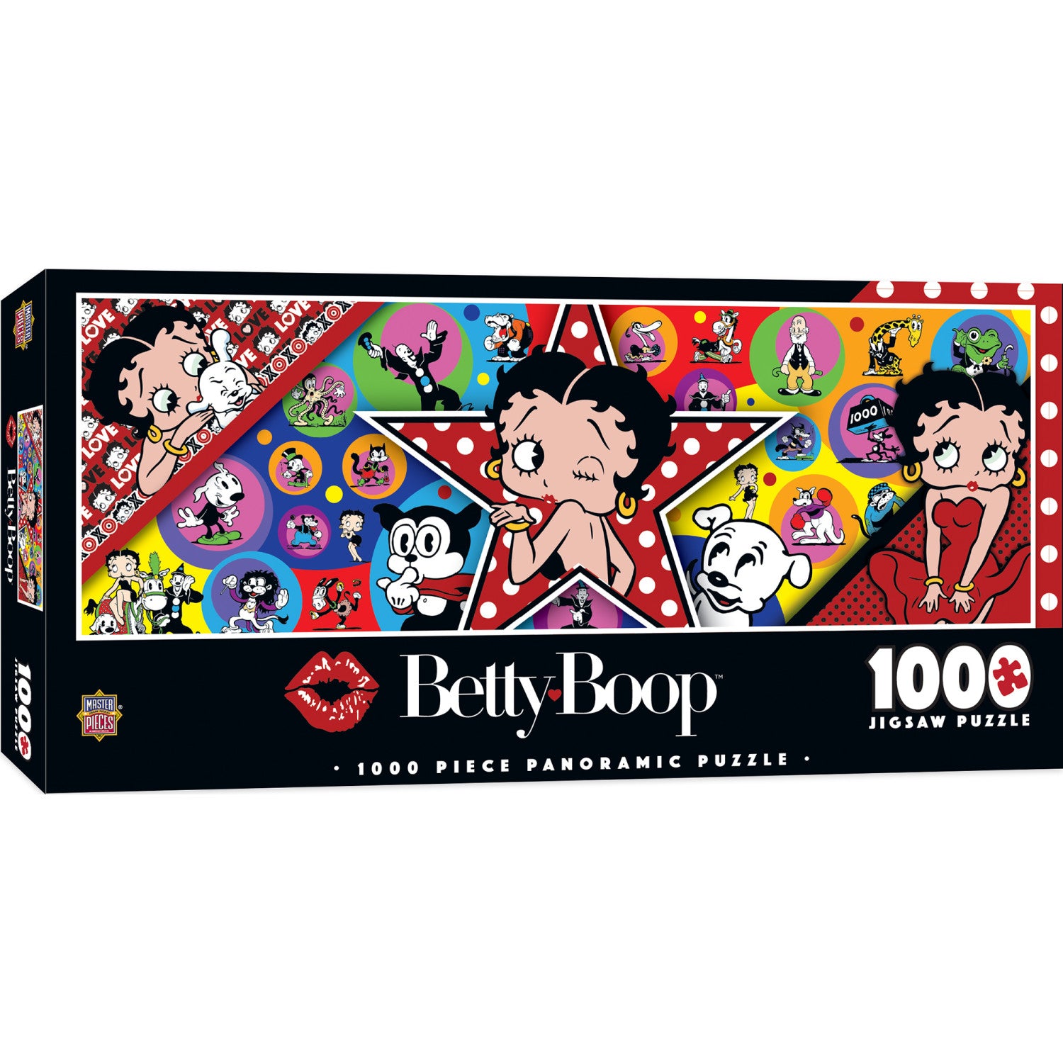 Betty Boop - 1000 Piece Panoramic Jigsaw Puzzle