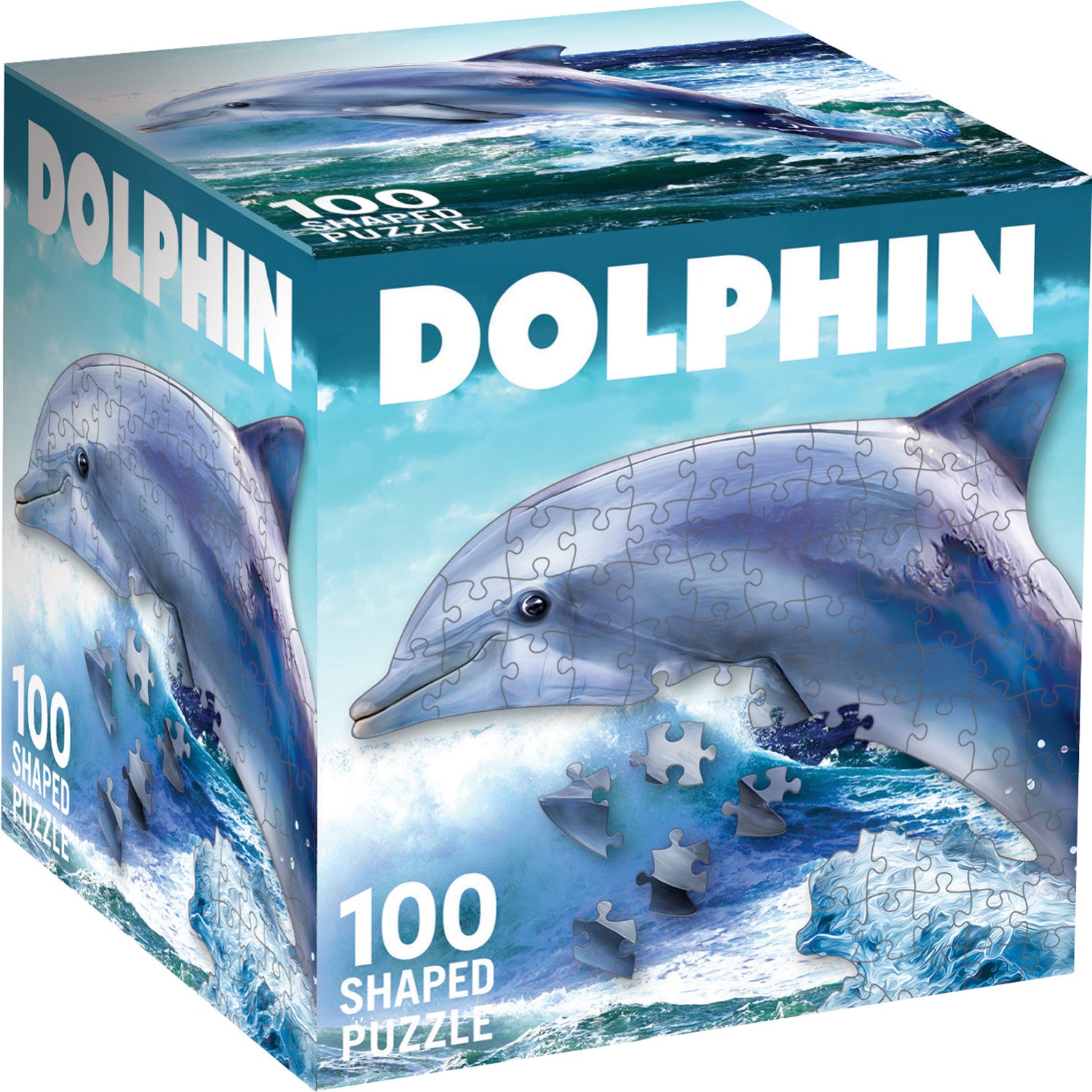 Dolphin 100 Piece Shaped Jigsaw Puzzle