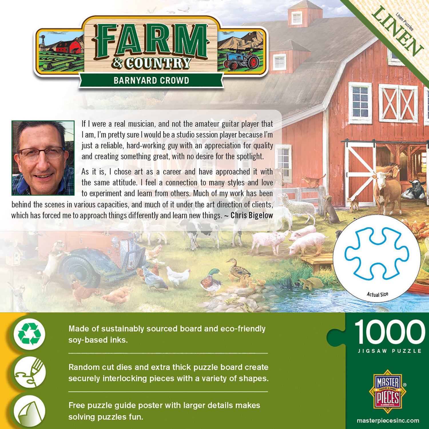 Farm & Country - Barnyard Crowd 1000 Piece Puzzle