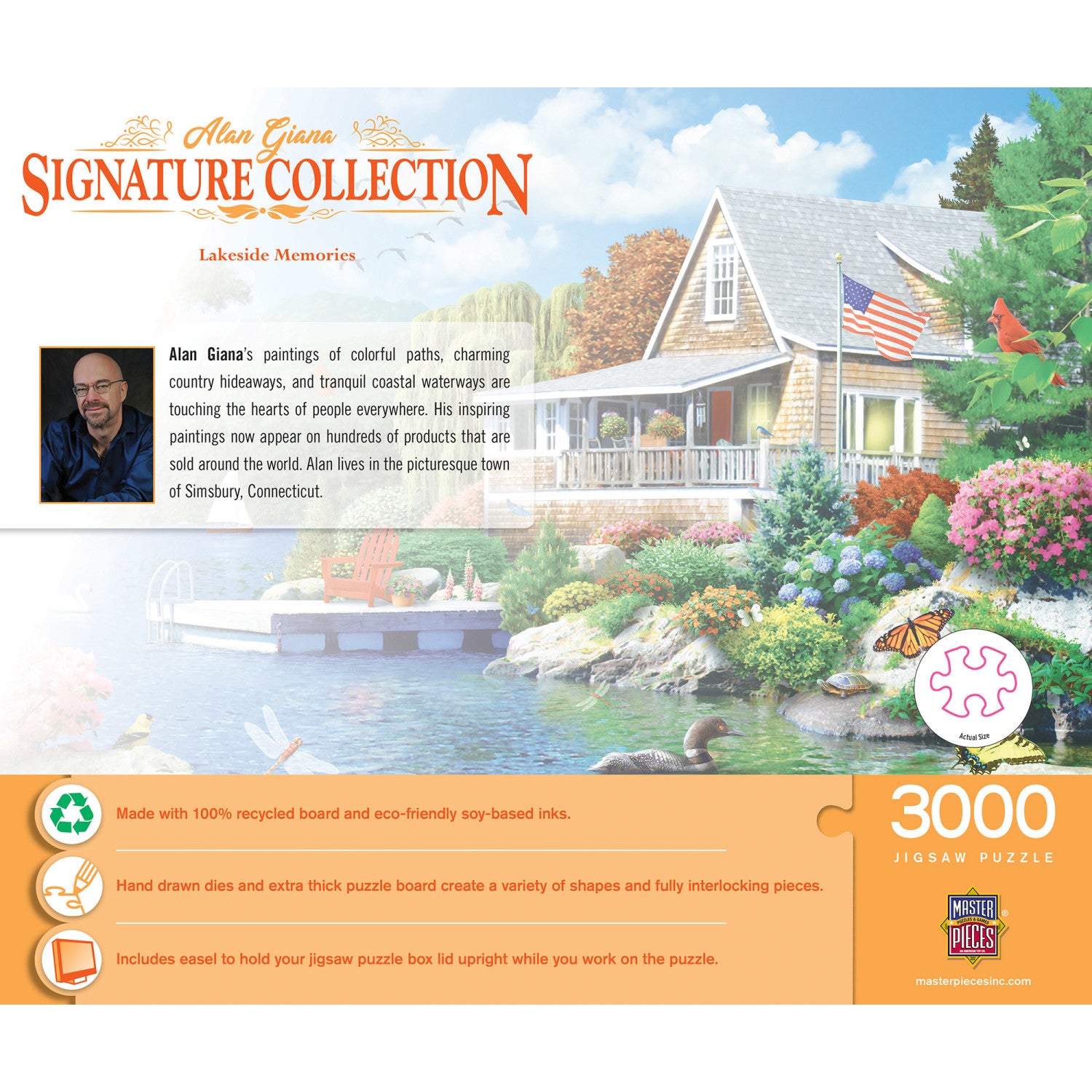 Signature Collection - Lakeside Memories 3000 Piece Jigsaw Puzzle - Flawed