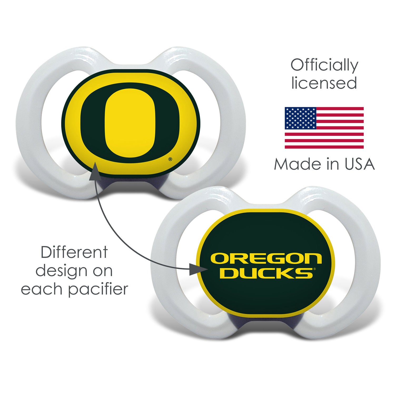 Oregon Ducks - Pacifier 2-Pack