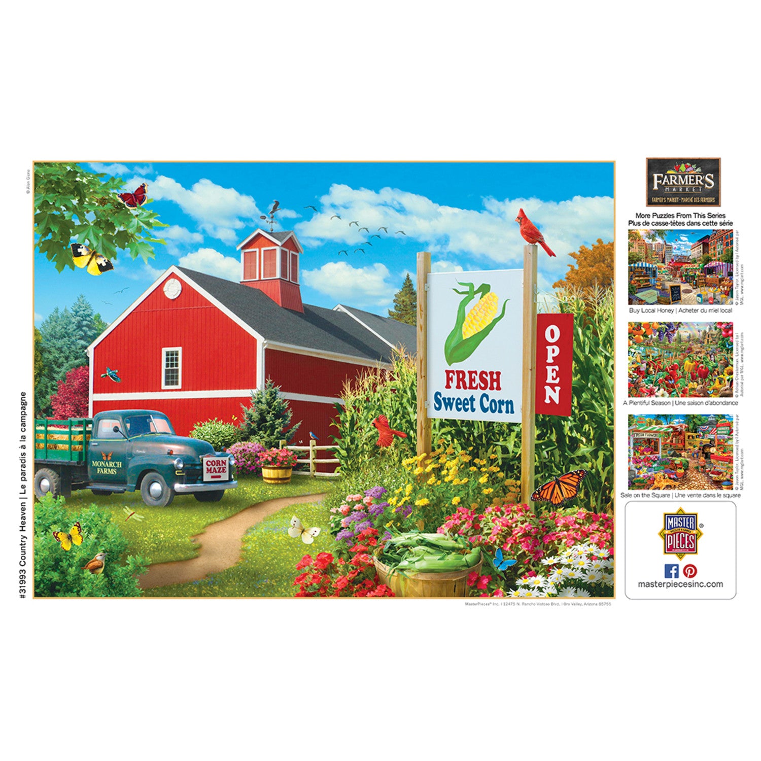 Farmer's Market - Country Heaven 750 Piece Puzzle By Alan Giana