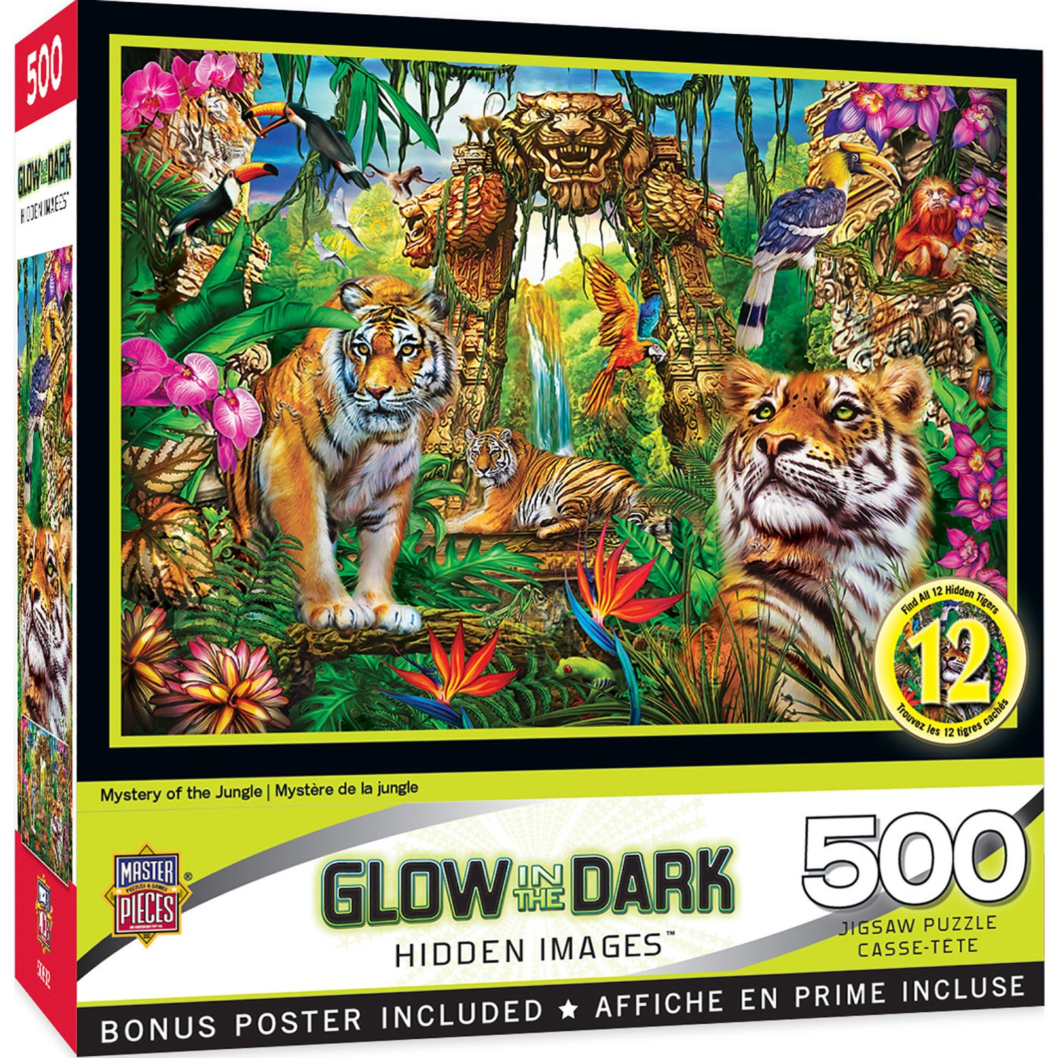 Hidden Images - Mystery of the Jungle 500 Piece Jigsaw Puzzle
