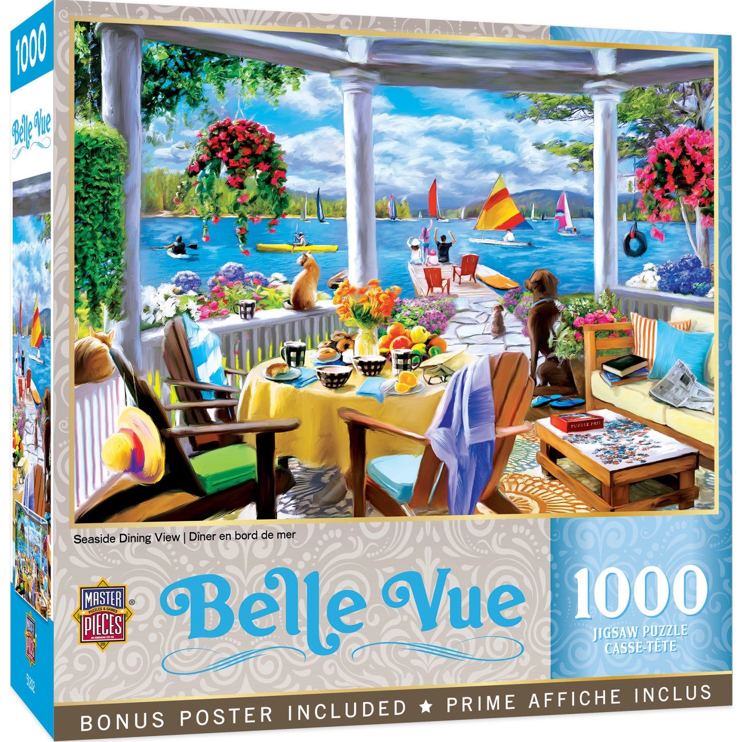 Belle Vue - Seaside Dining View 1000 Piece Jigsaw Puzzle
