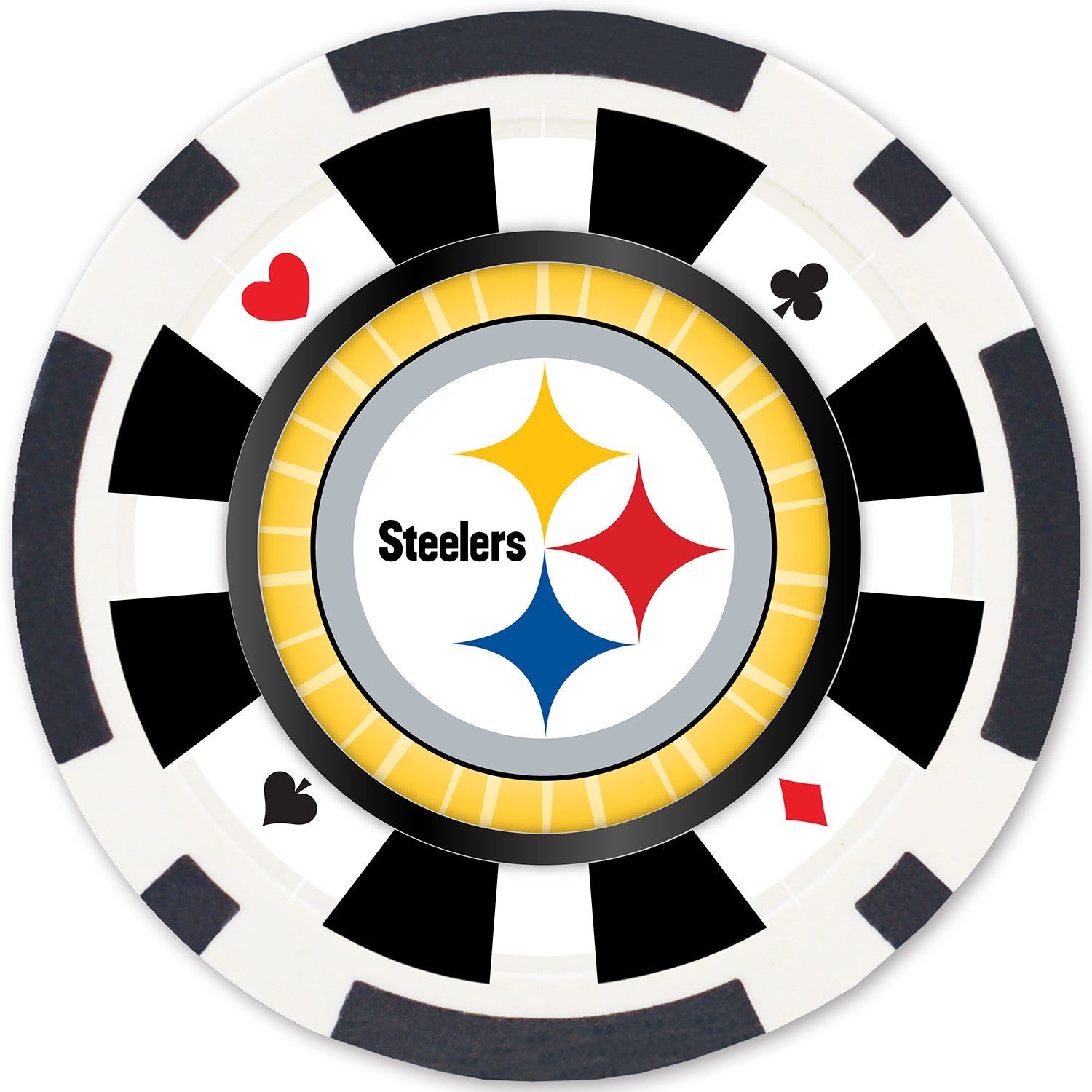 Pittsburgh Steelers NFL Poker Chips 100pc