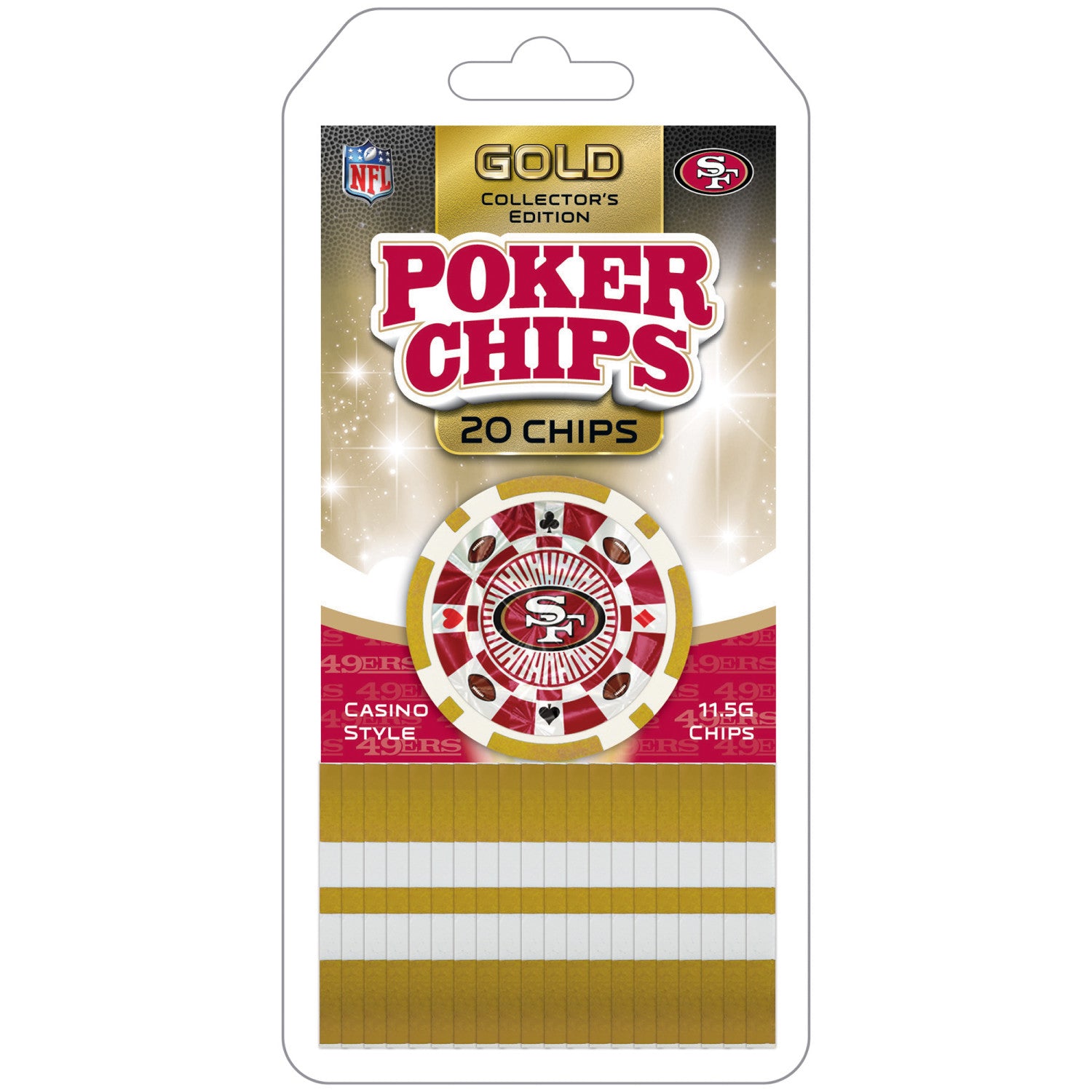 San Francisco 49ers 20 Piece Poker Chips