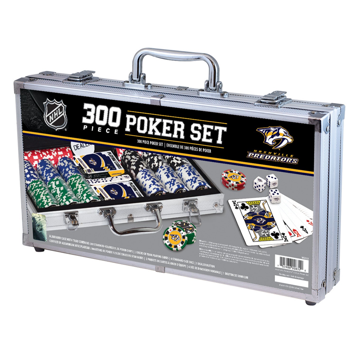 Nashville Predators 300 Piece Poker Set