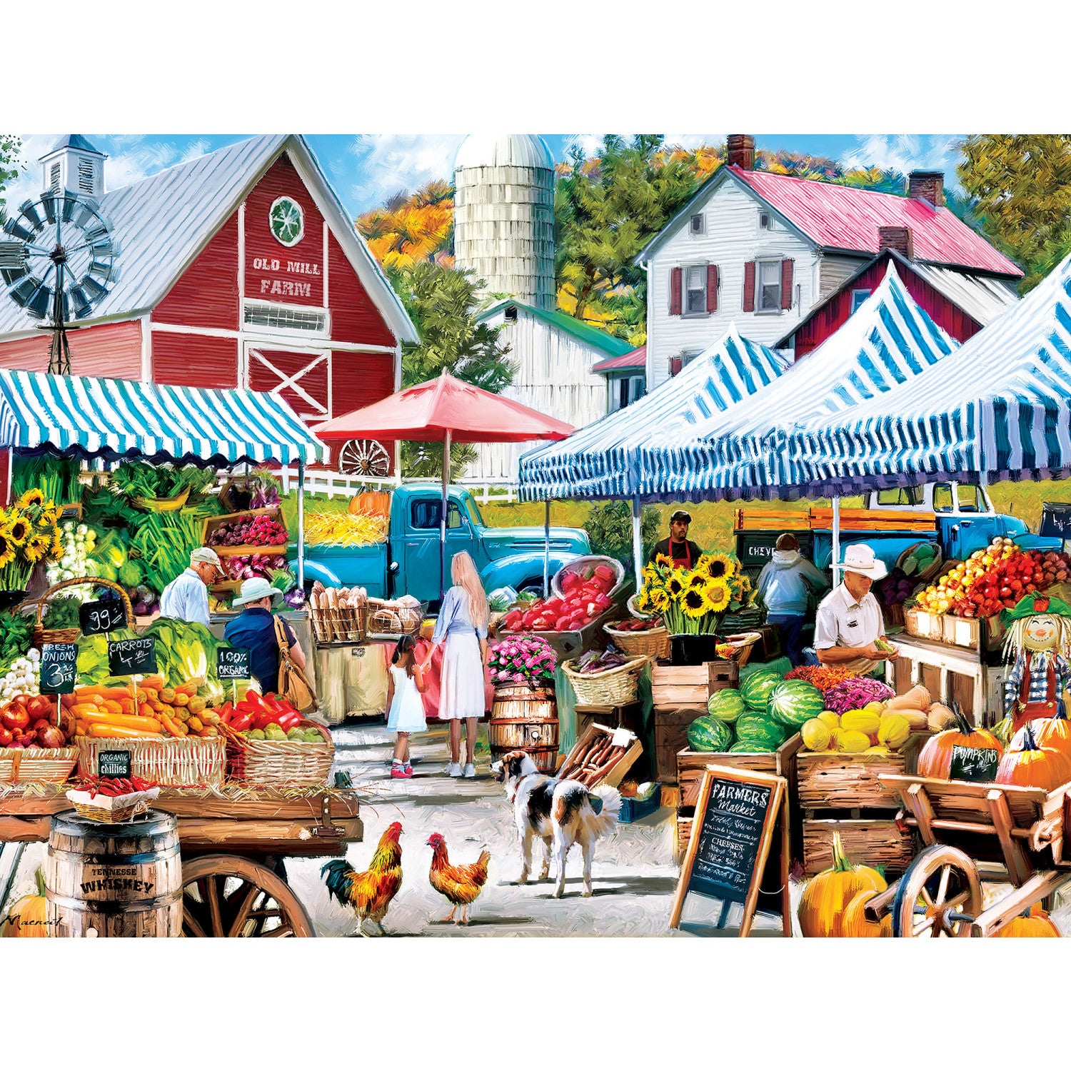 Farmer's Market - Old Mill Farm Stand 750 Piece Puzzle