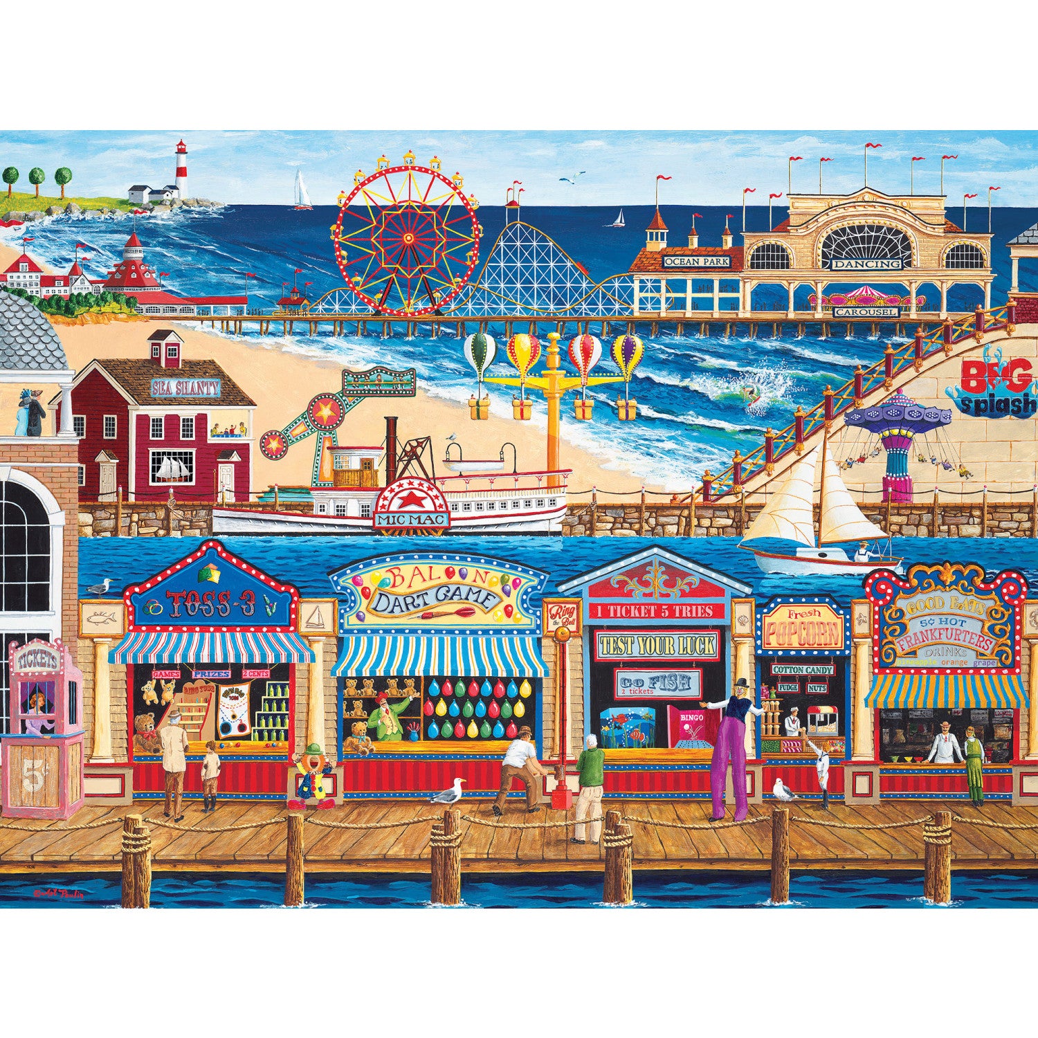MasterPieces | Family Time - Ocean Park 400 Piece Puzzle – MasterPieces ...