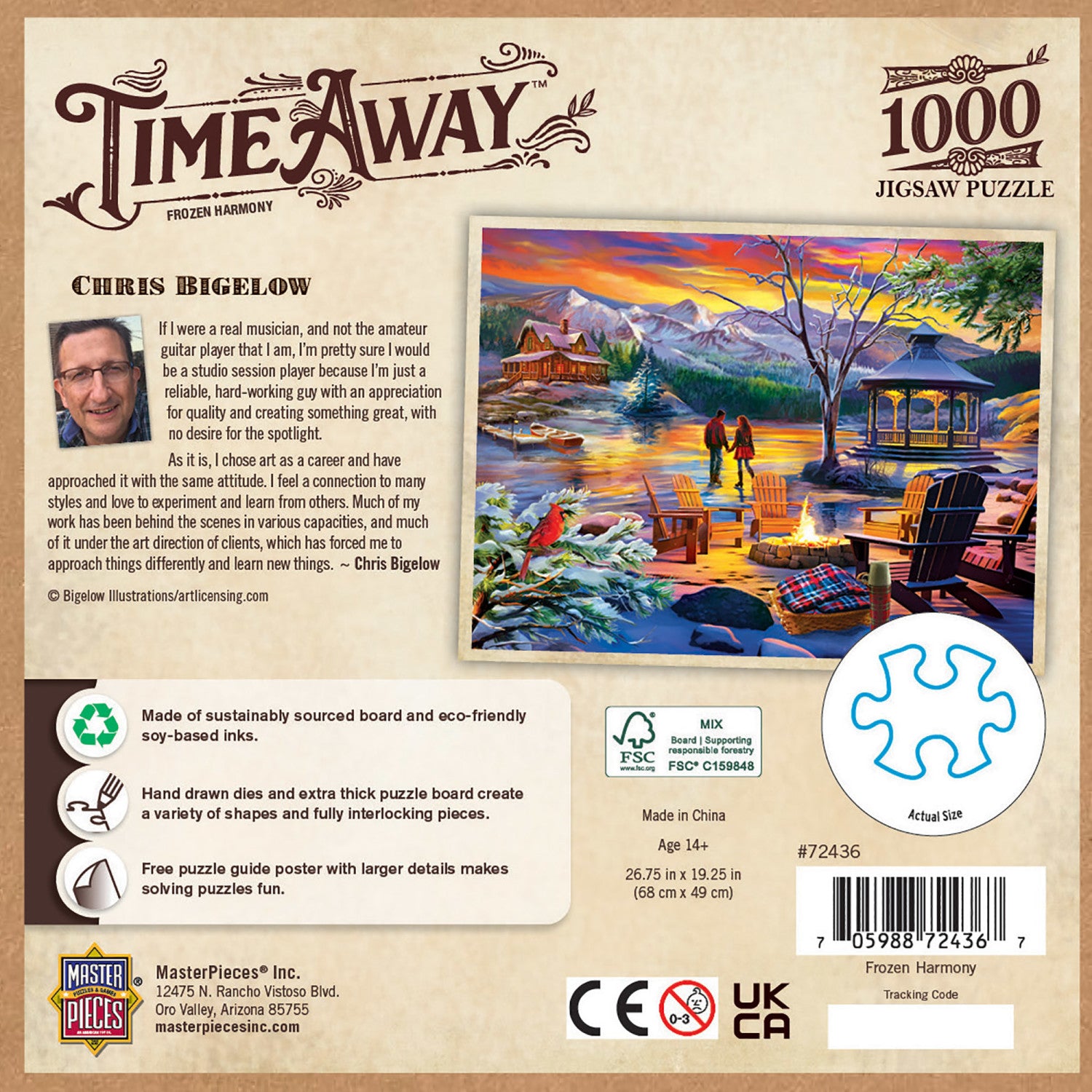 Time Away - Frozen Harmony 1000 Piece Jigsaw Puzzle