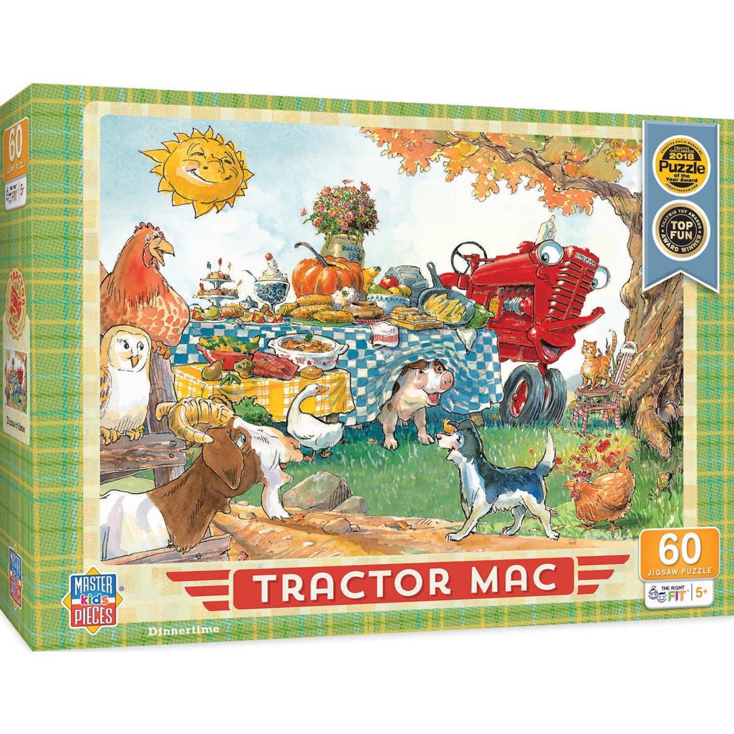 Tractor Mac - Dinner Time 60 Piece Jigsaw Puzzle