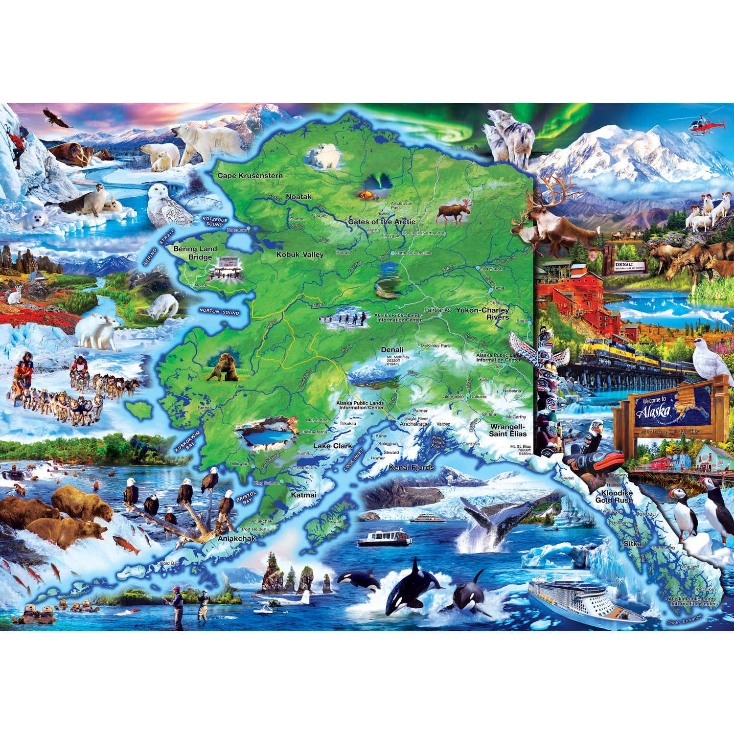 National Parks - Alaska 1000 Piece Puzzle