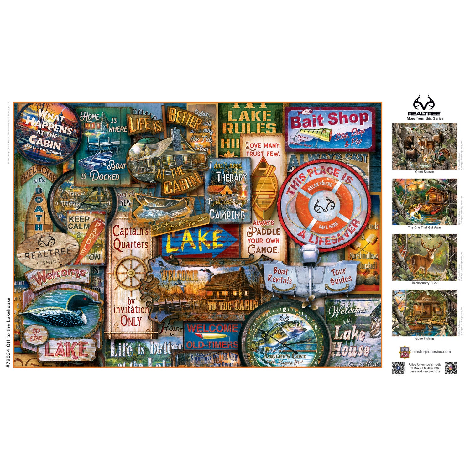 Realtree - Off to the Lakehouse 1000 Piece Puzzle